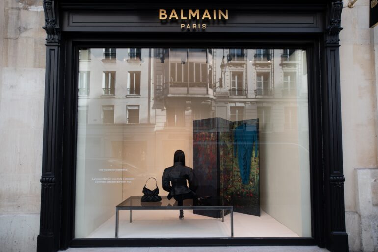 Balmain Unveils New Fall 2026 Window Installation