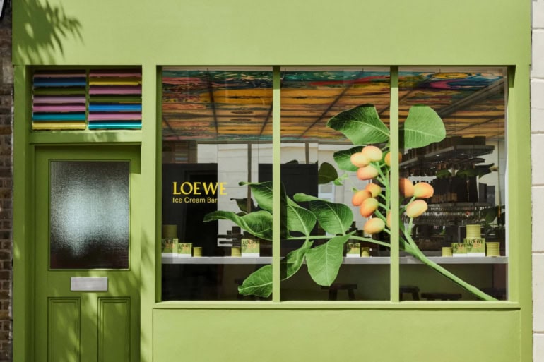 Loewe Perfumes Opens London Ice Cream Pop-Up for Pistachio Candle Launch