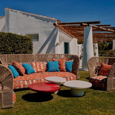 Etro Redesigns Pool Bar and Relaxation Areas at Romazzino, A Belmond Hotel, Costa Smeralda