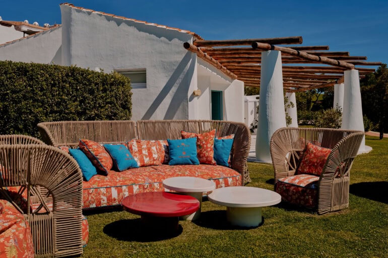 Etro Redesigns Pool Bar and Relaxation Areas at Romazzino, A Belmond Hotel, Costa Smeralda