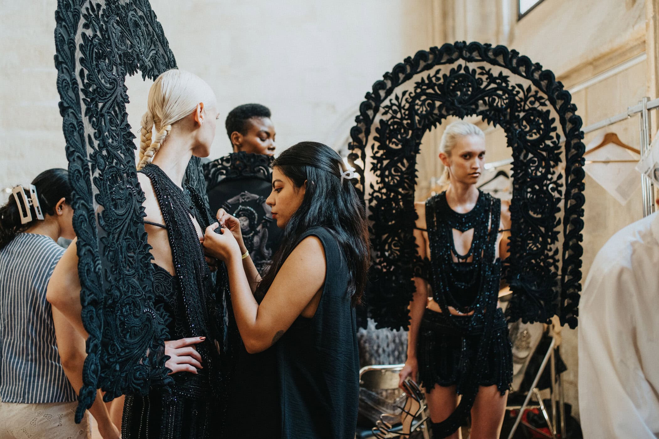 Rahul Mishra Fall 2026 Couture Fashion Show Backstage