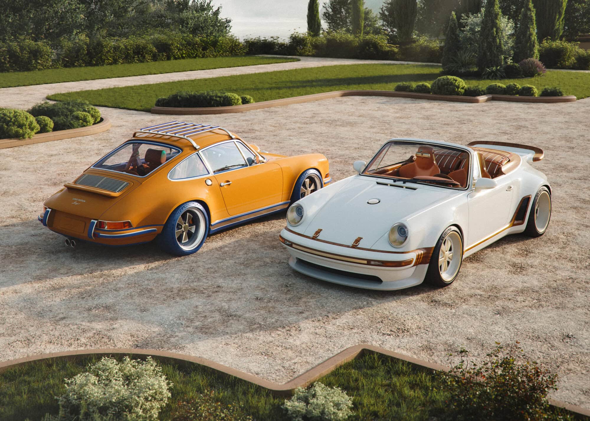 Louis Vuitton and Singer Reimagine Two Porsche 911s