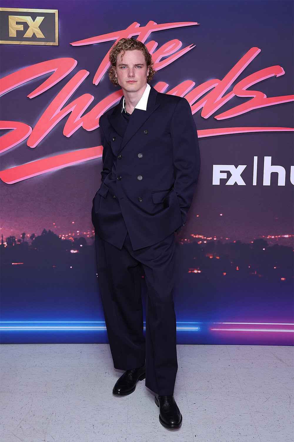 Graham Campbell wears Ferragamo at The premiere of "The Shards"