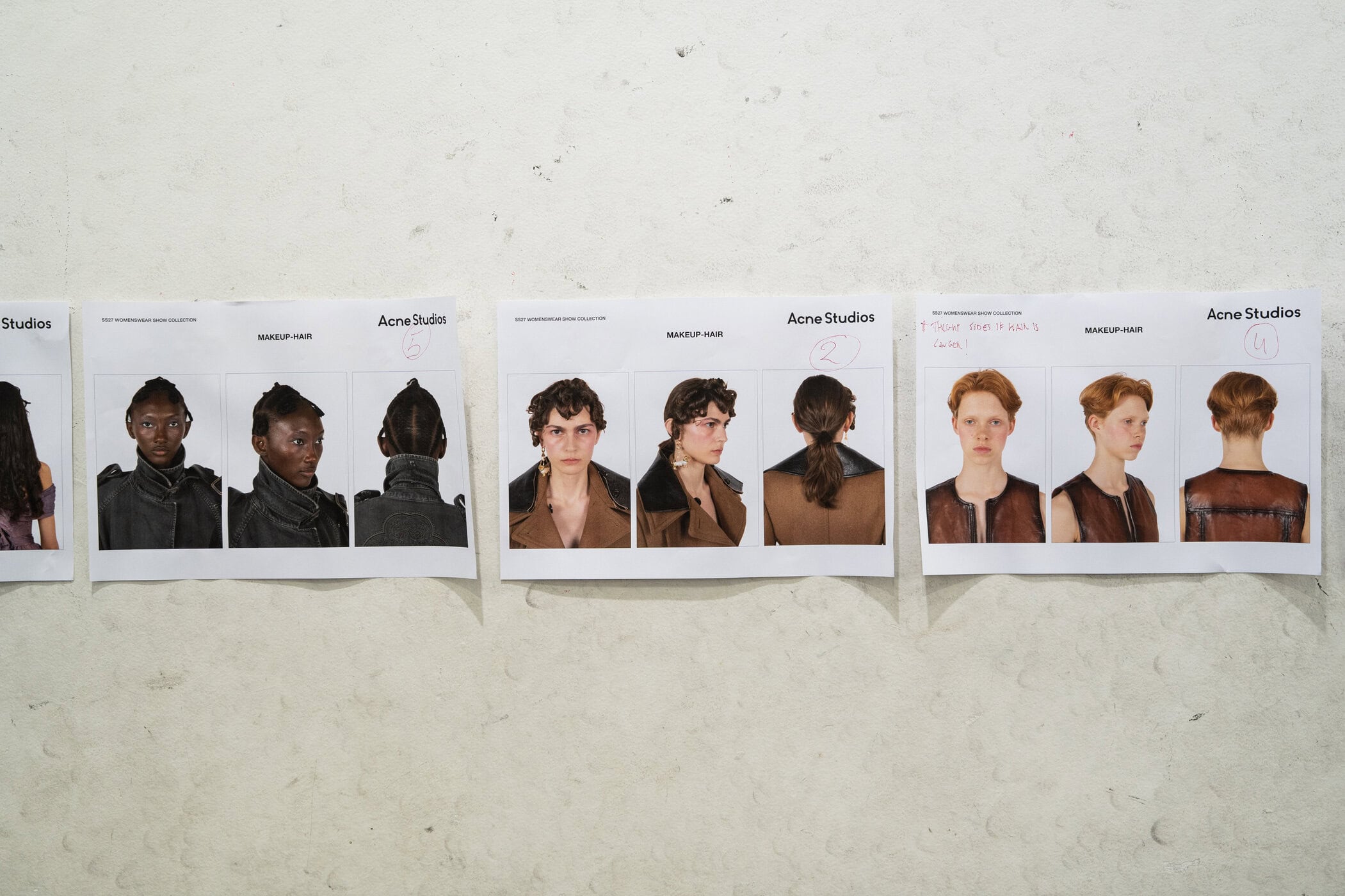 Acne Studios Spring 2027 Fashion Show Backstage