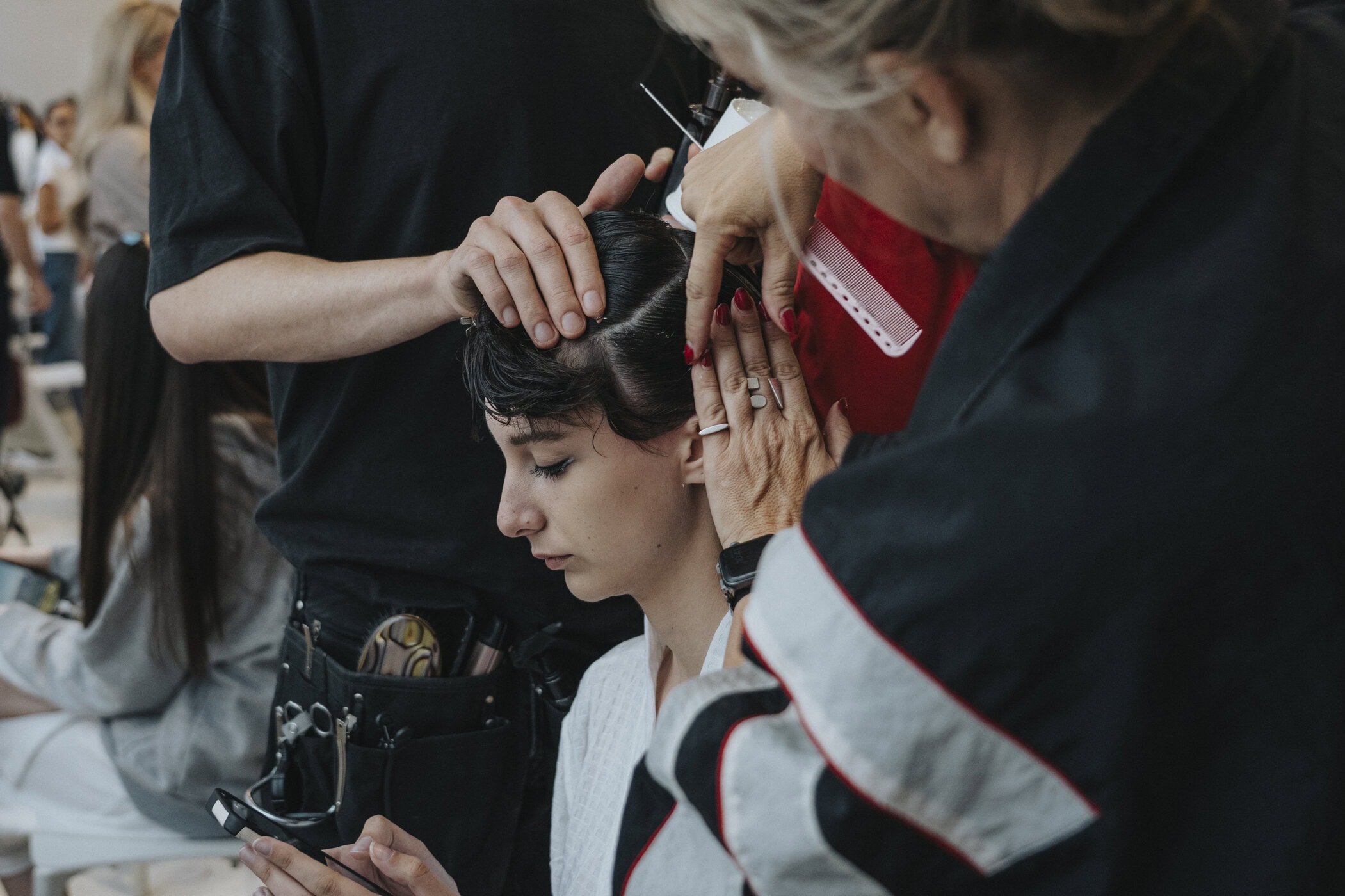 Area Spring 2027 Fashion Show Backstage