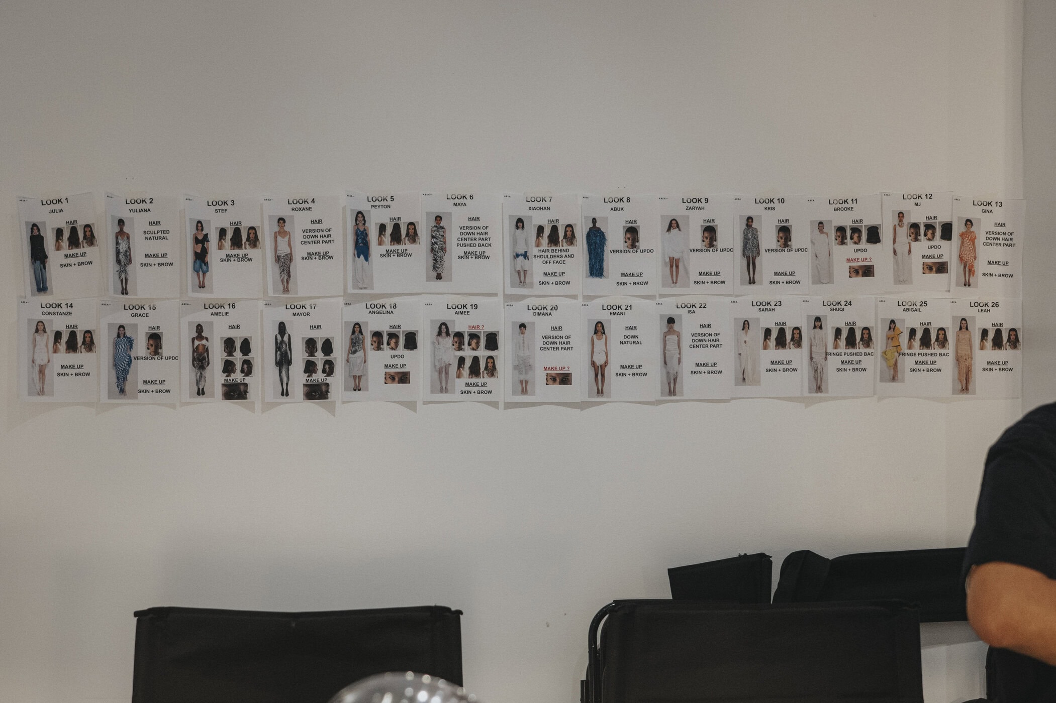 Area Spring 2027 Fashion Show Backstage