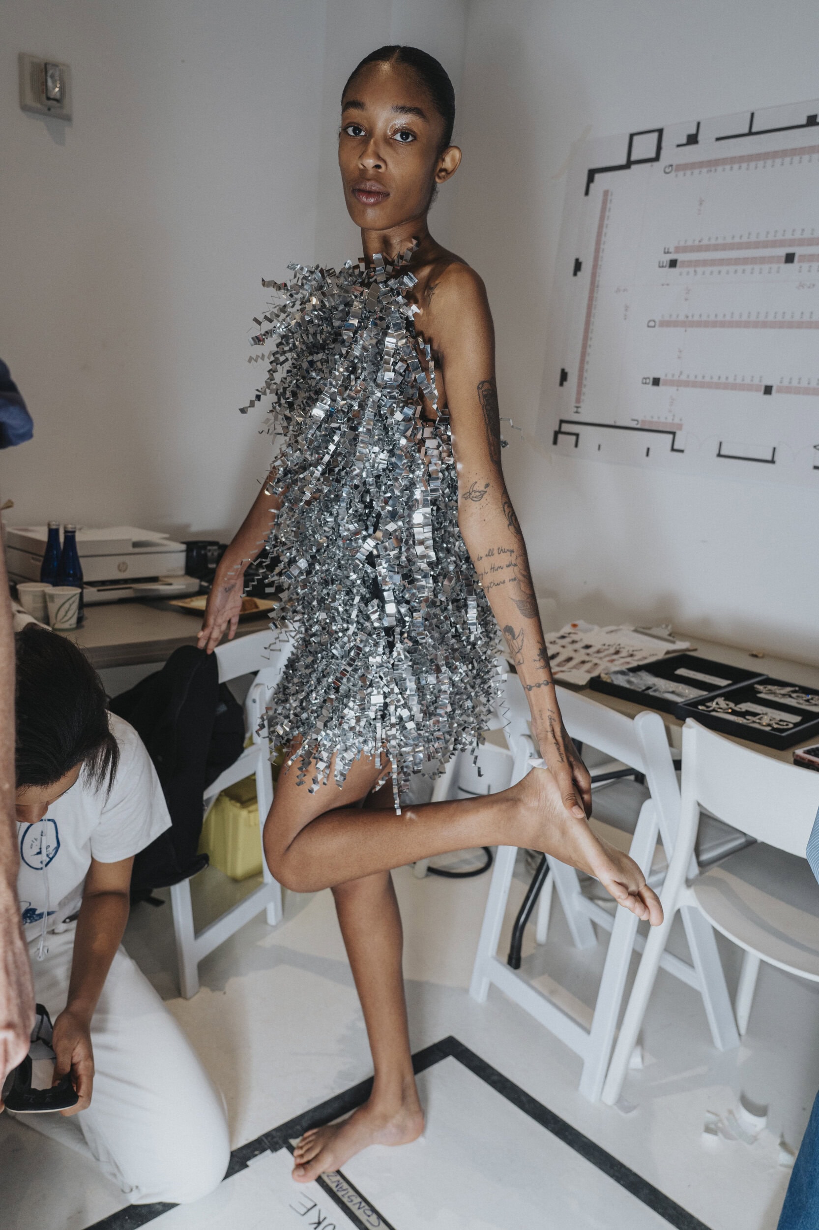 Area Spring 2027 Fashion Show Backstage