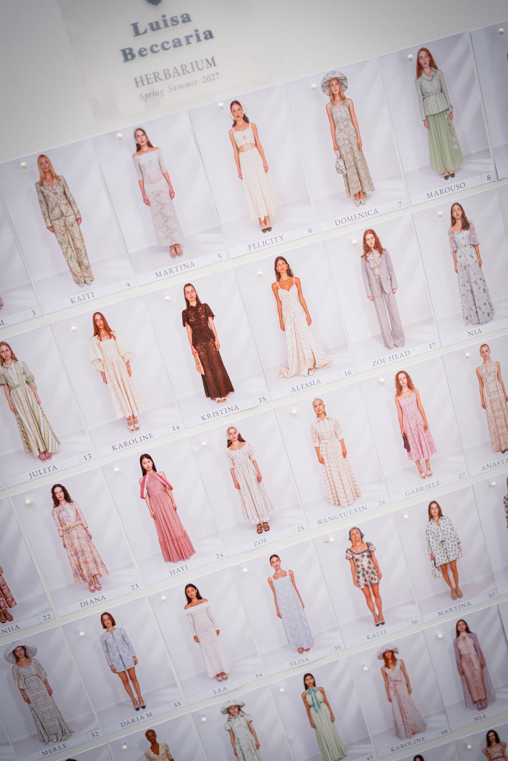 Luisa Beccaria Spring 2027 Fashion Show Backstage