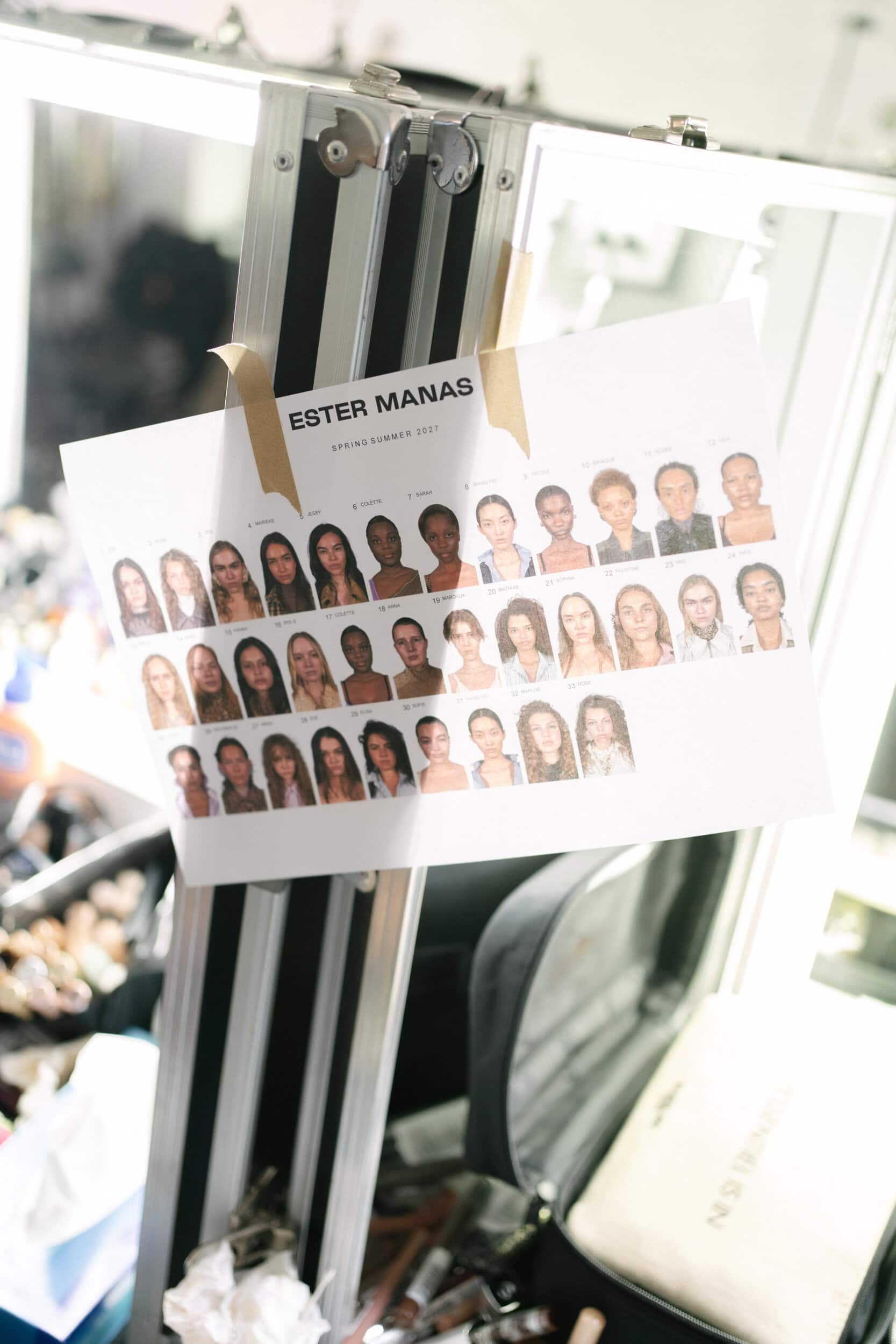 Ester Manas Spring 2027 Fashion Show Backstage