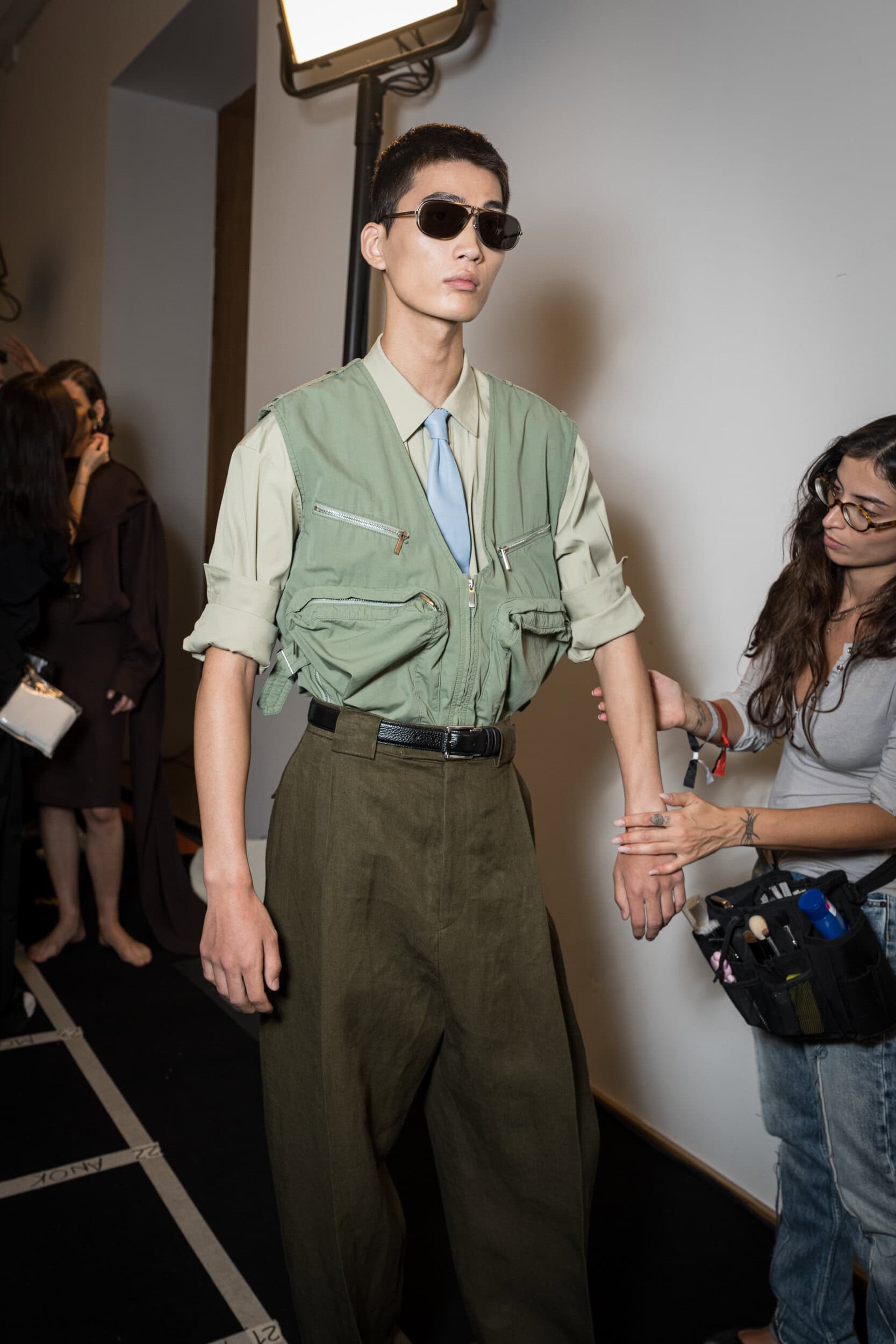 Ferragamo Spring 2027 Fashion Show Backstage