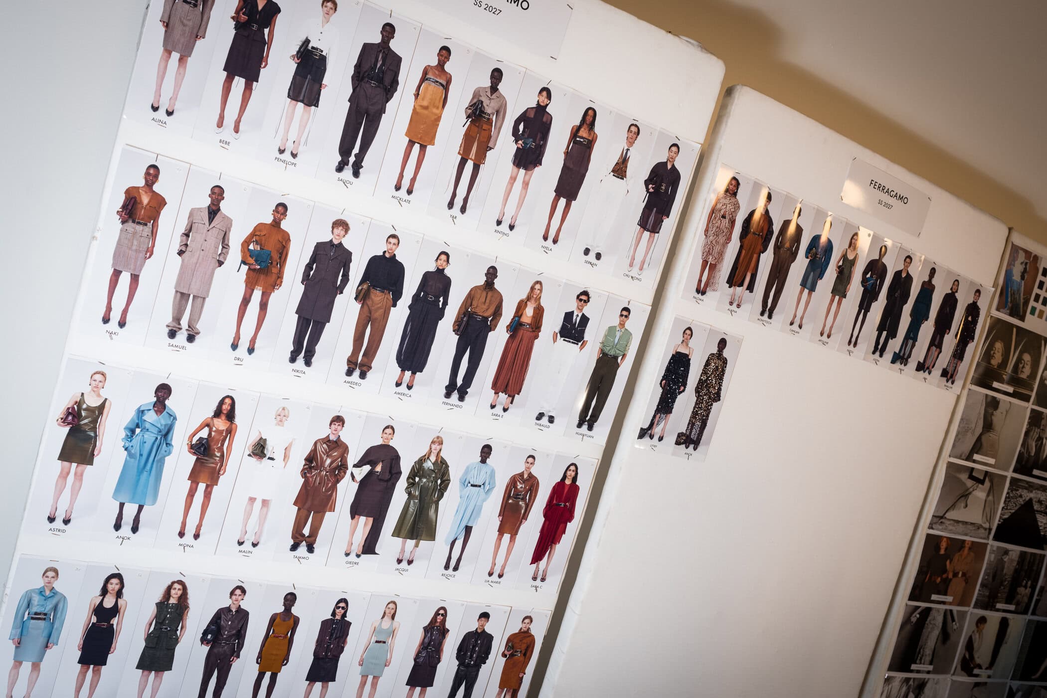Ferragamo Spring 2027 Fashion Show Backstage