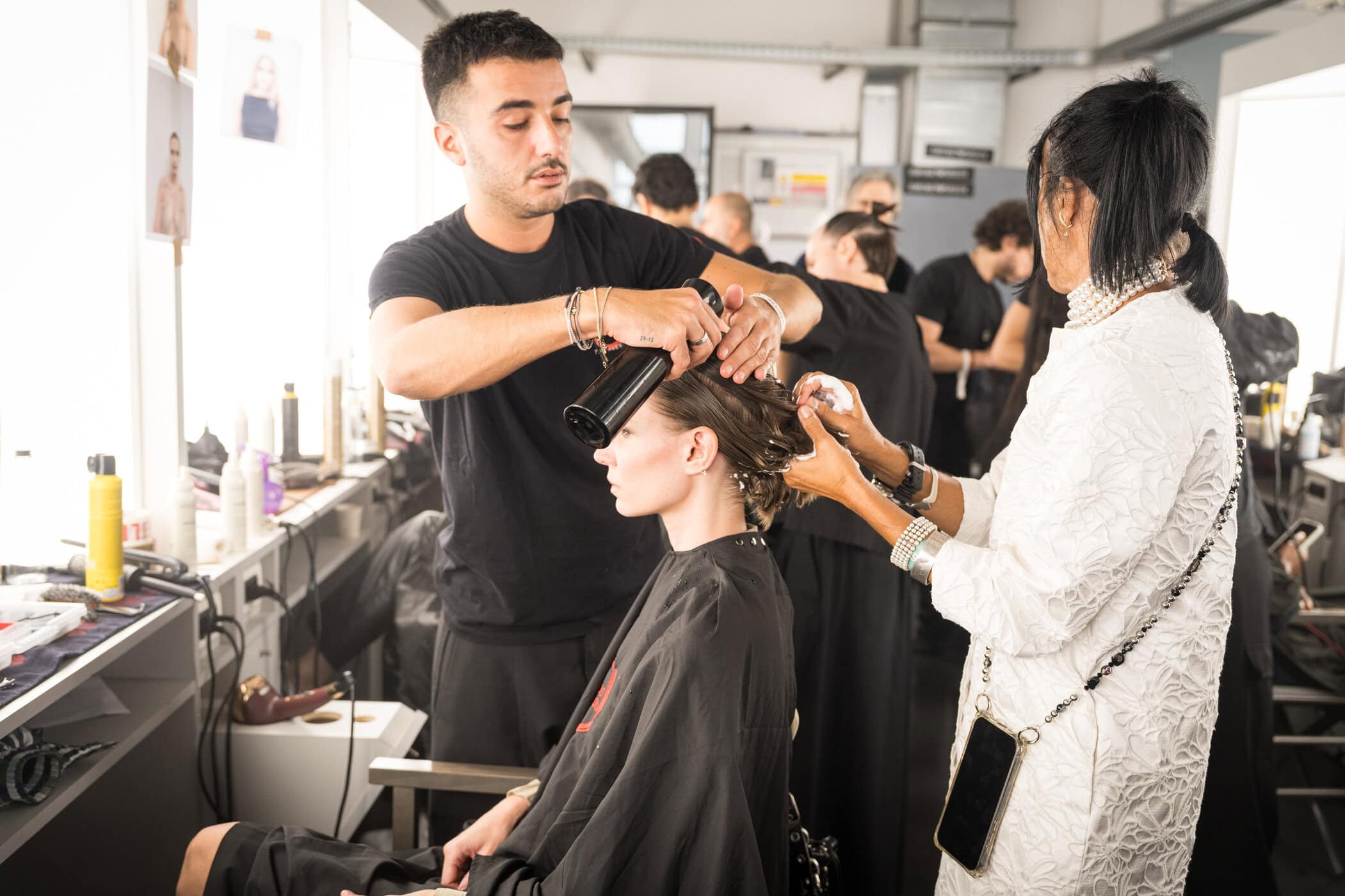 Giorgio Armani Spring 2027 Fashion Show Backstage