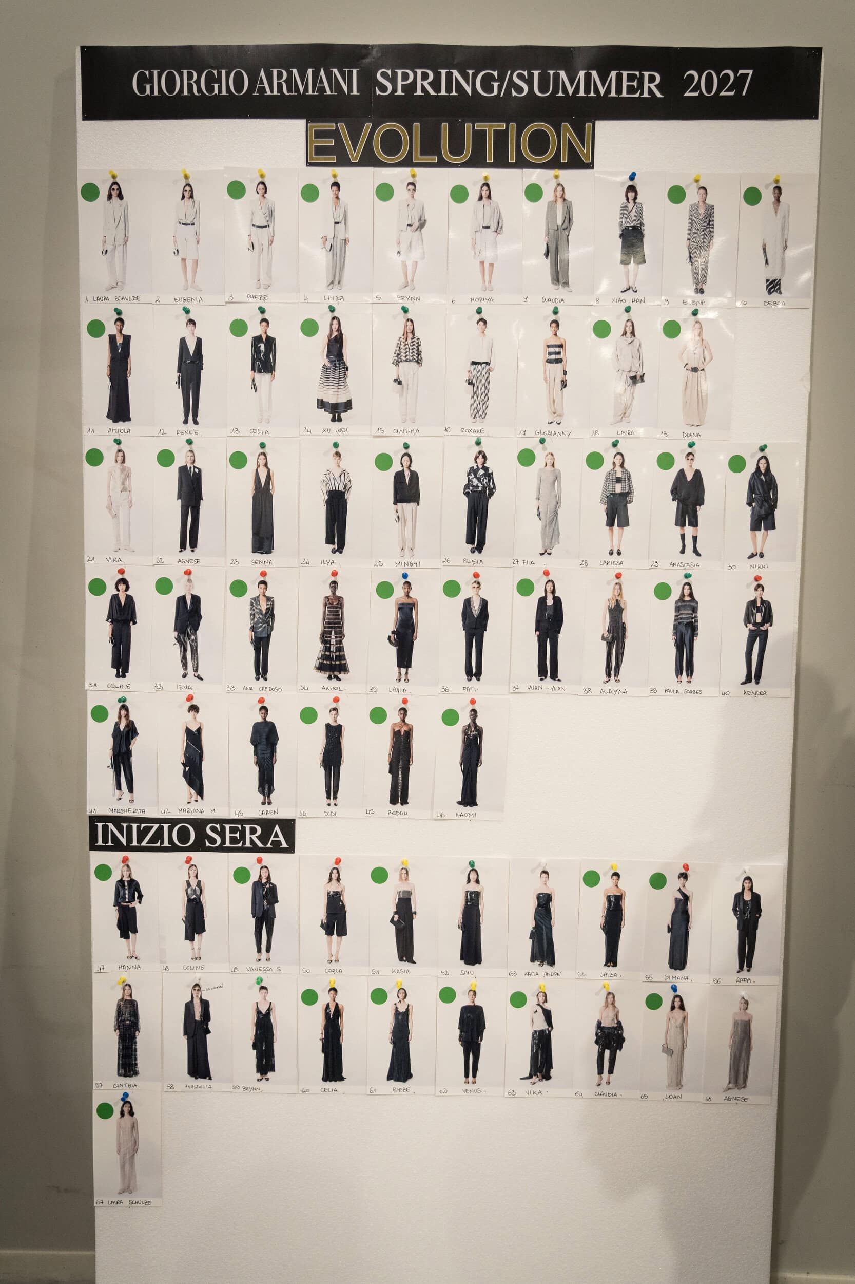 Giorgio Armani Spring 2027 Fashion Show Backstage