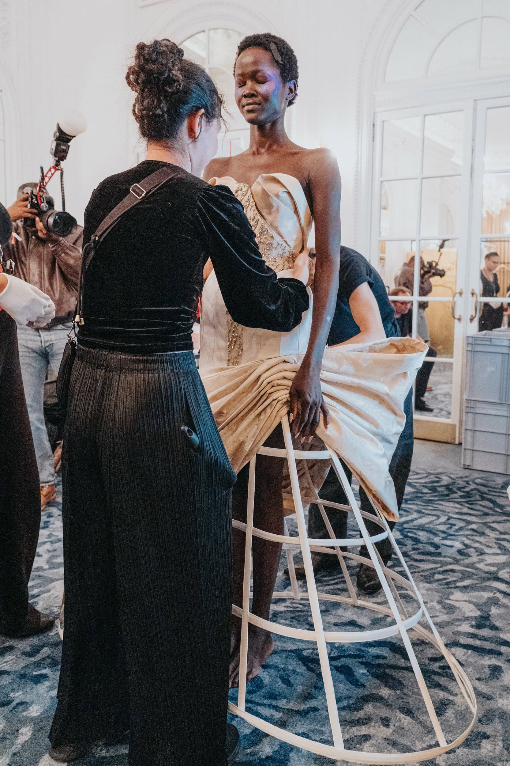 Harris Reed Spring 2027 Fashion Show Backstage