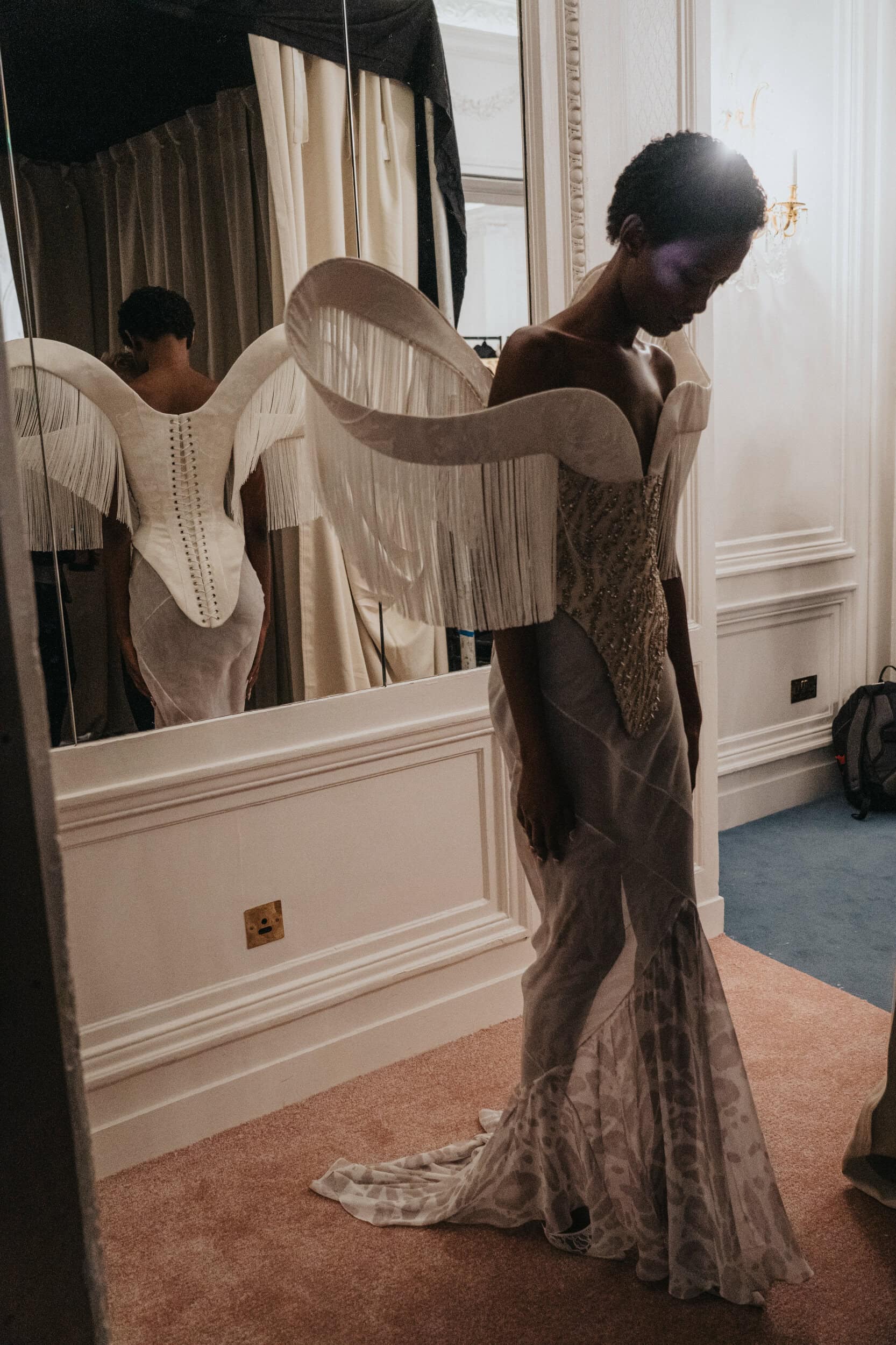 Harris Reed Spring 2027 Fashion Show Backstage