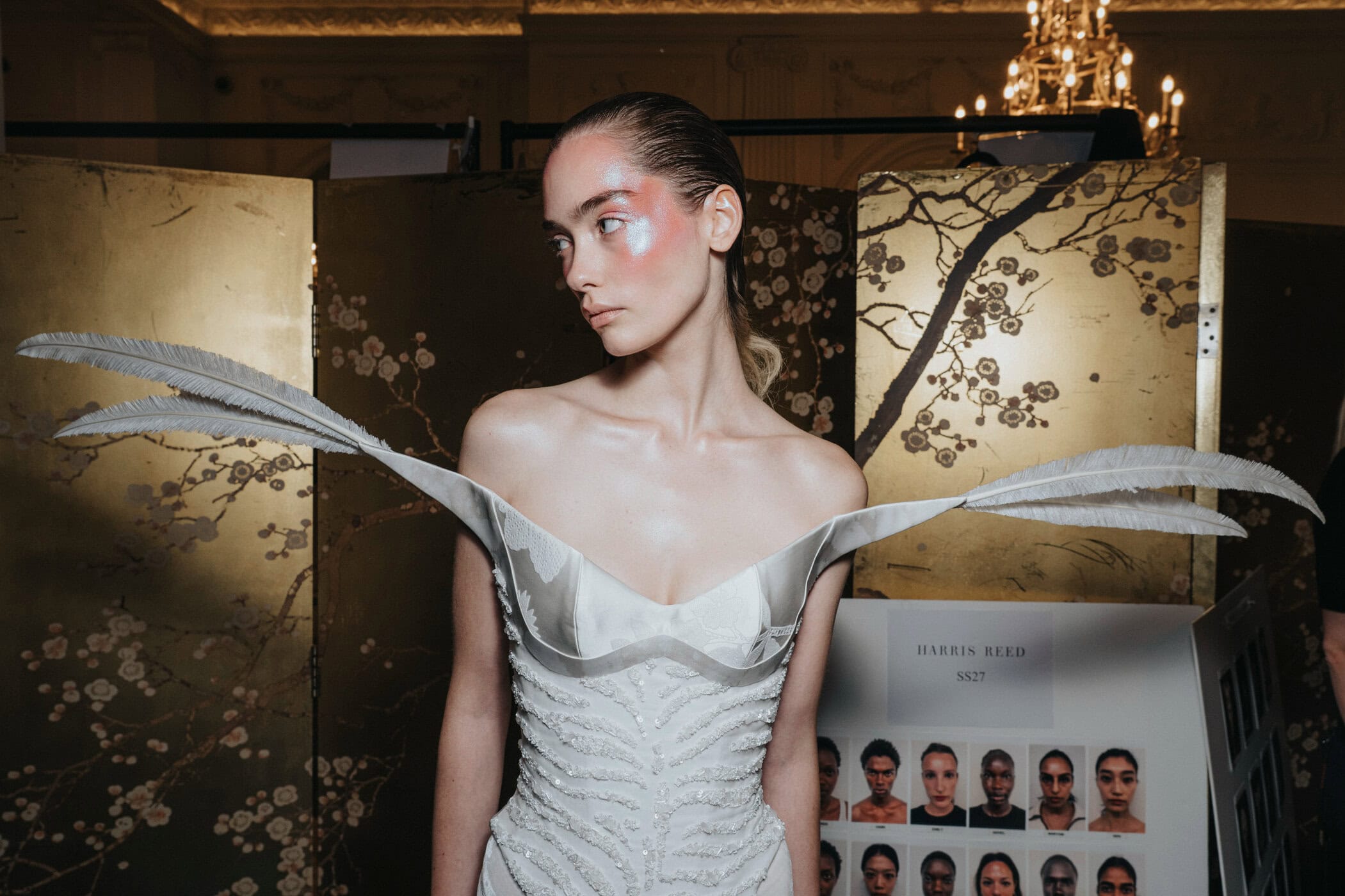 Harris Reed Spring 2027 Fashion Show Backstage
