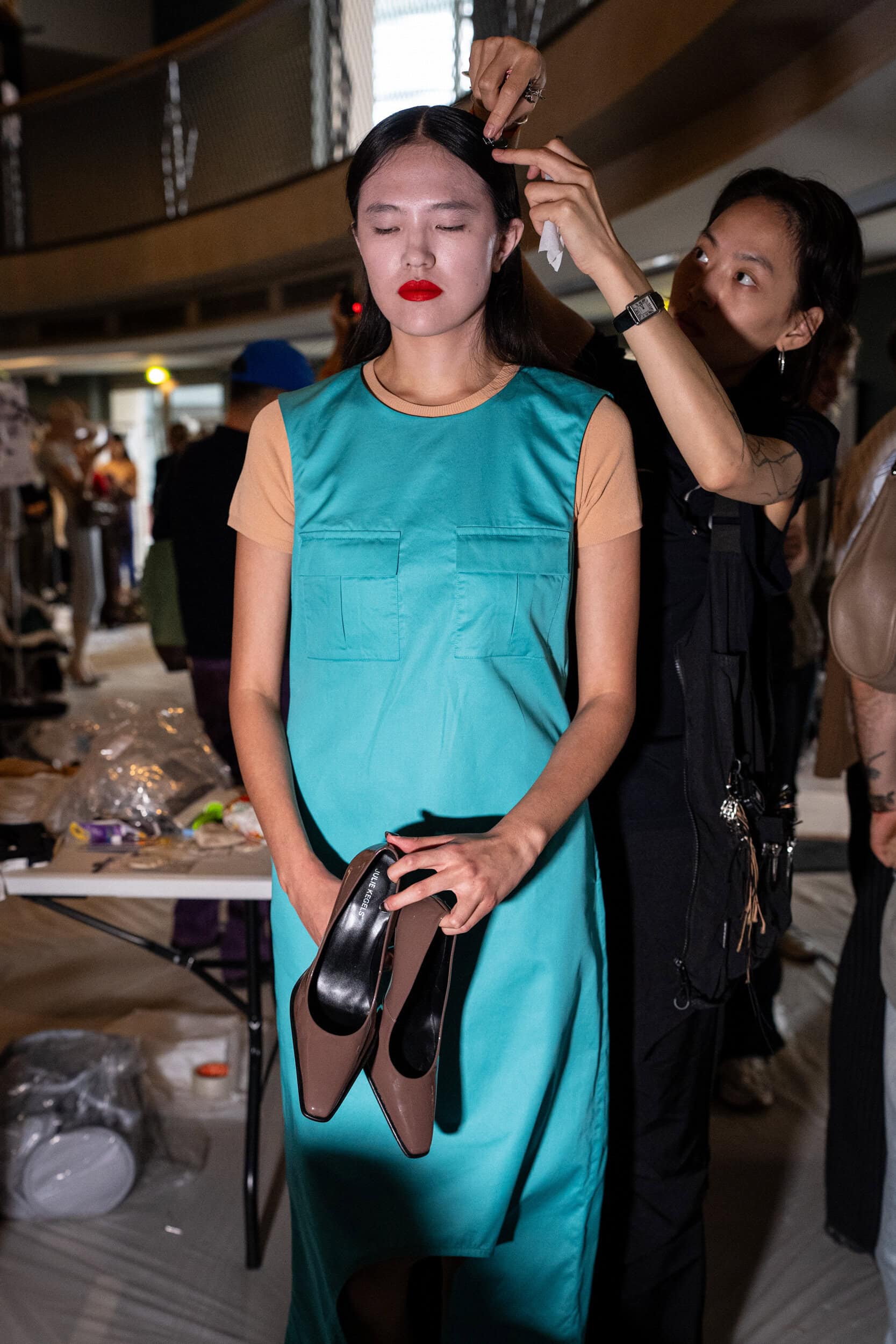 Julie Kegels Spring 2027 Fashion Show Backstage