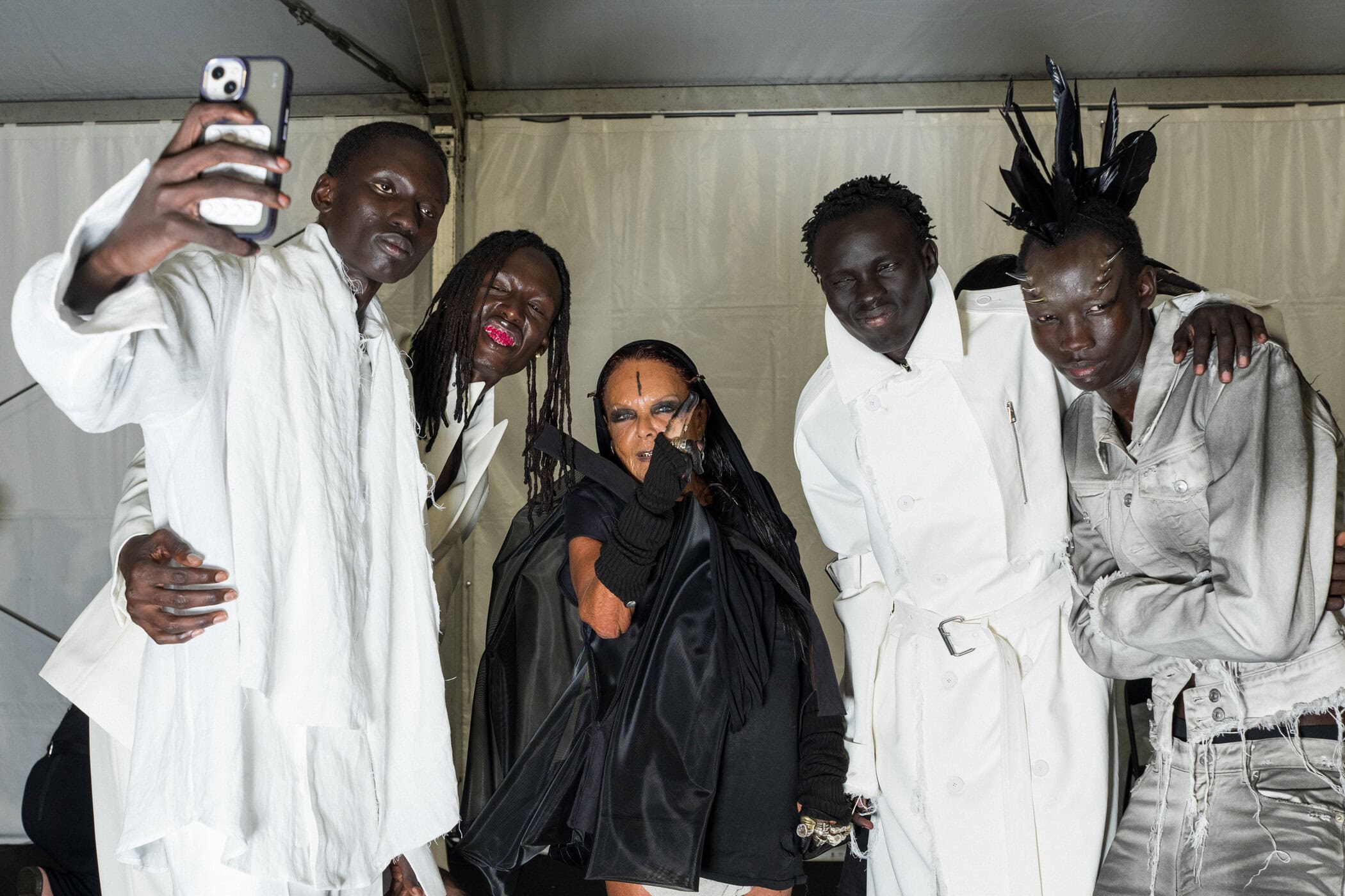 Matieres Fecales Spring 2027 Fashion Show Backstage