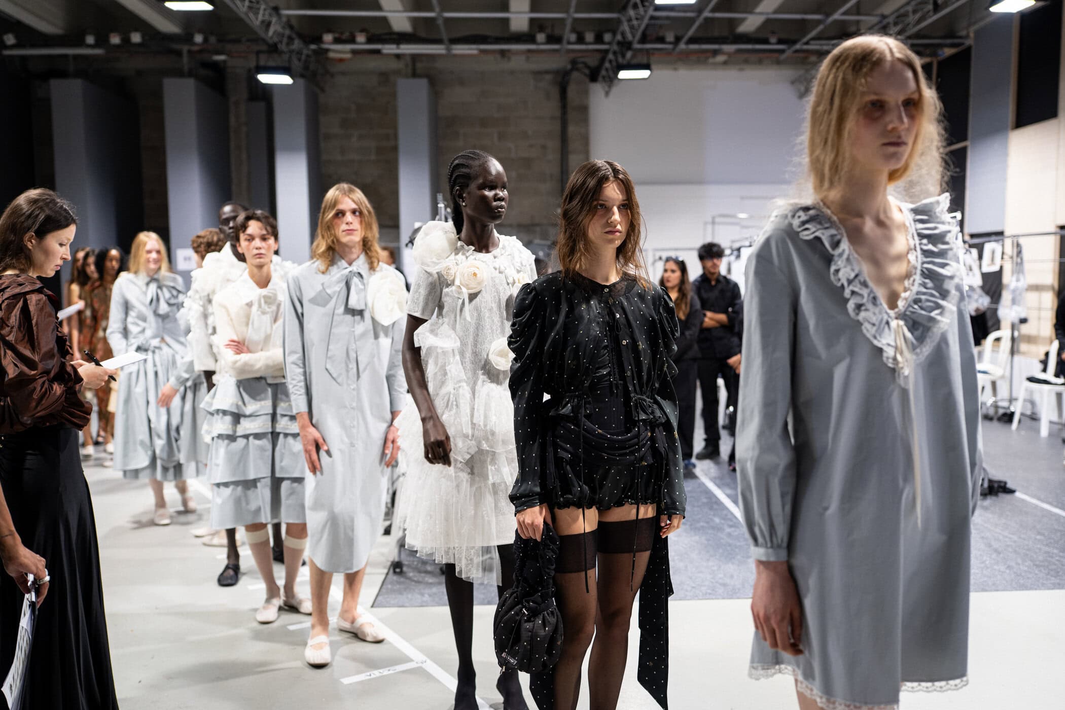 Meruert Tolegen Spring 2027 Fashion Show Backstage