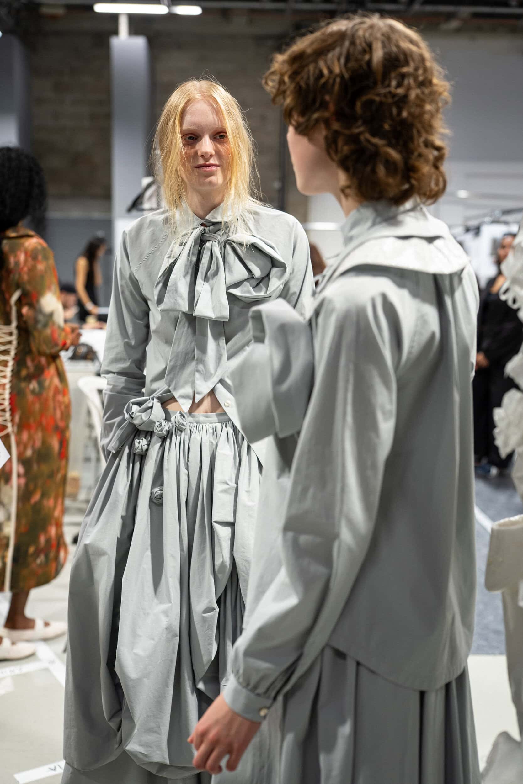 Meruert Tolegen Spring 2027 Fashion Show Backstage