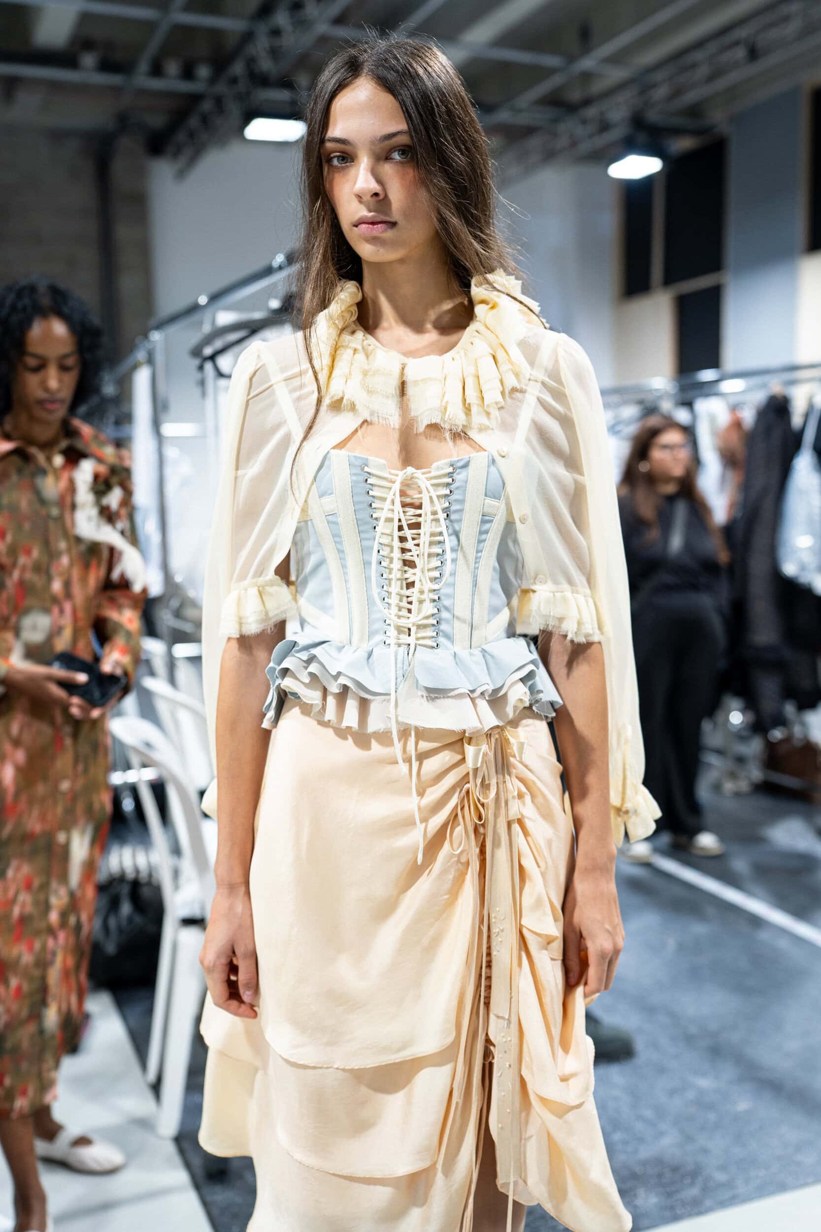 Meruert Tolegen Spring 2027 Fashion Show Backstage