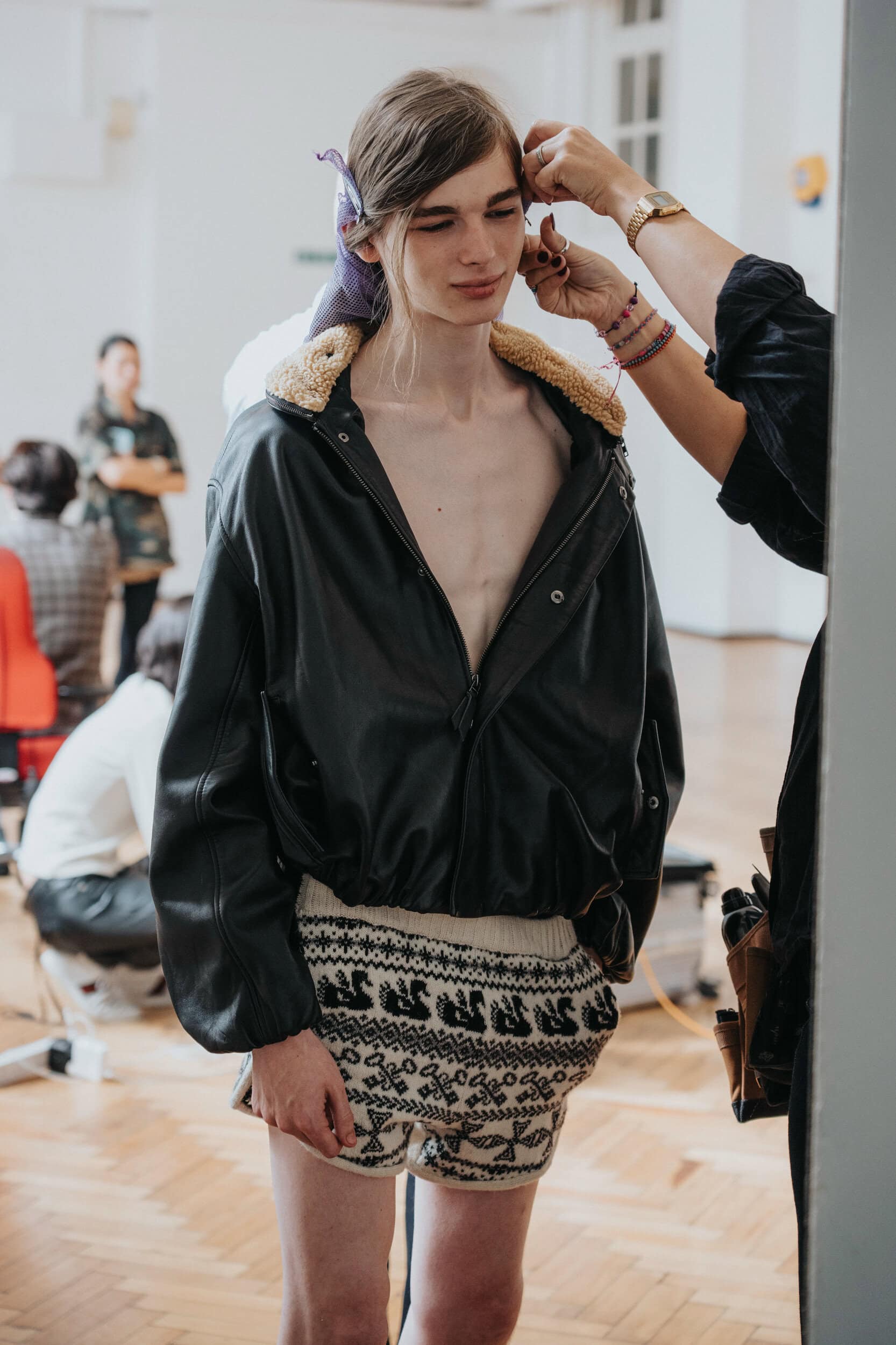 Oscar Ouyang Spring 2027 Fashion Show Backstage