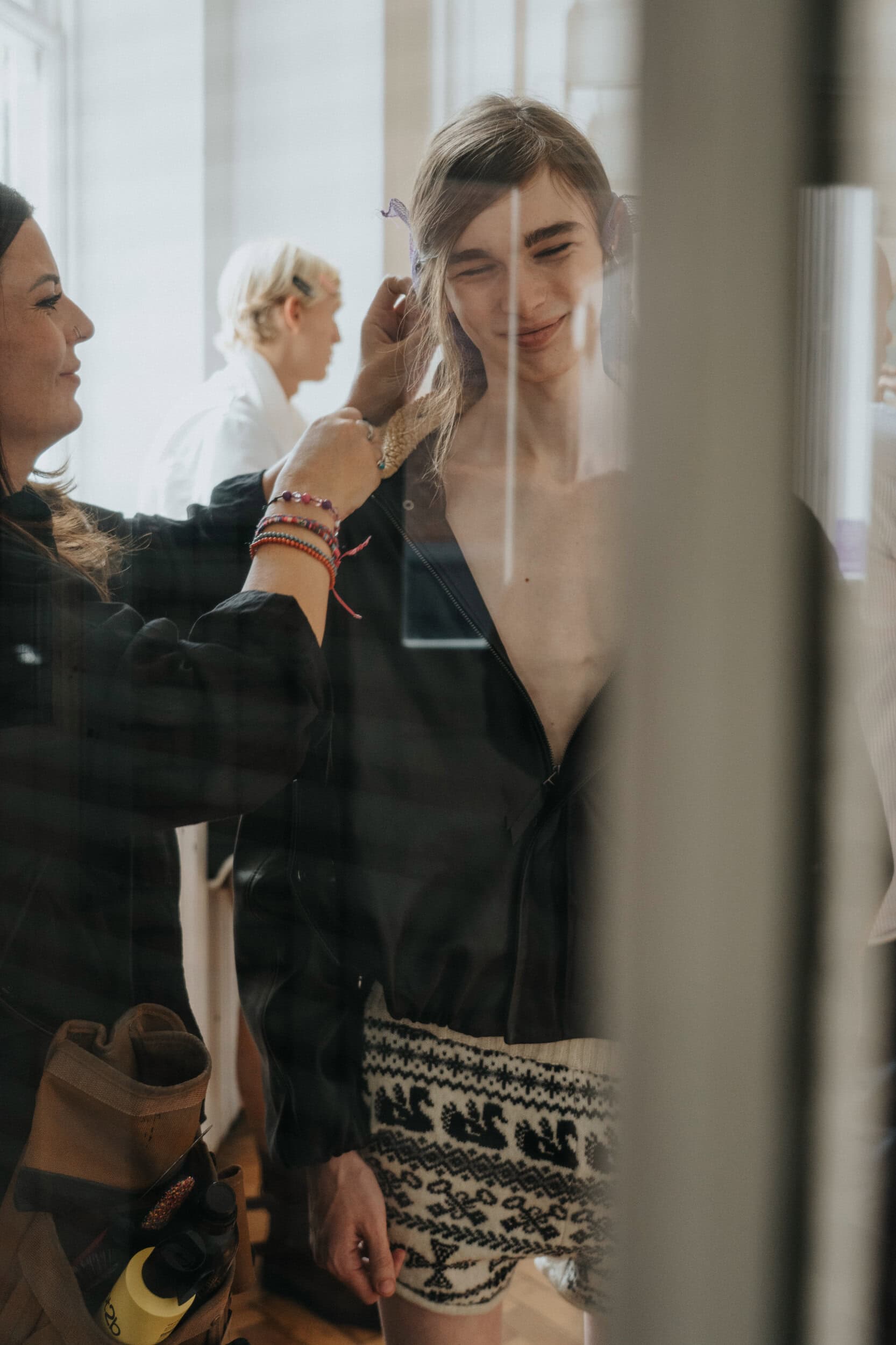 Oscar Ouyang Spring 2027 Fashion Show Backstage