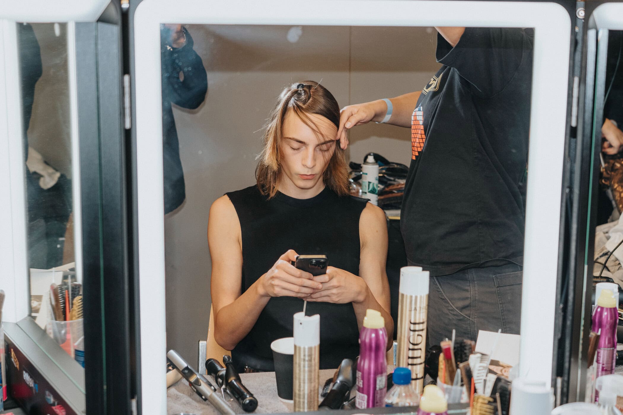 Oscar Ouyang Spring 2027 Fashion Show Backstage