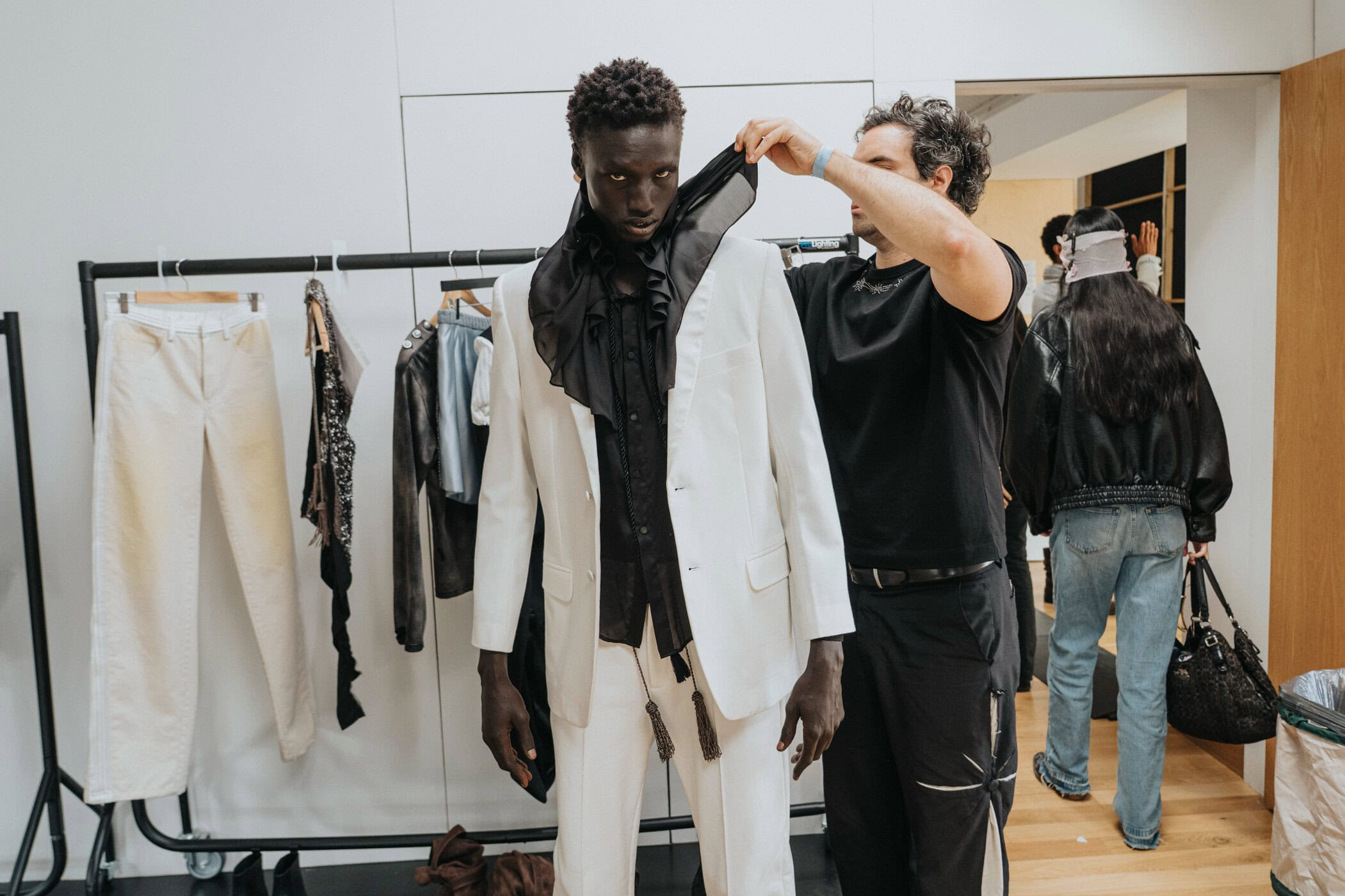 Oscar Ouyang Spring 2027 Fashion Show Backstage