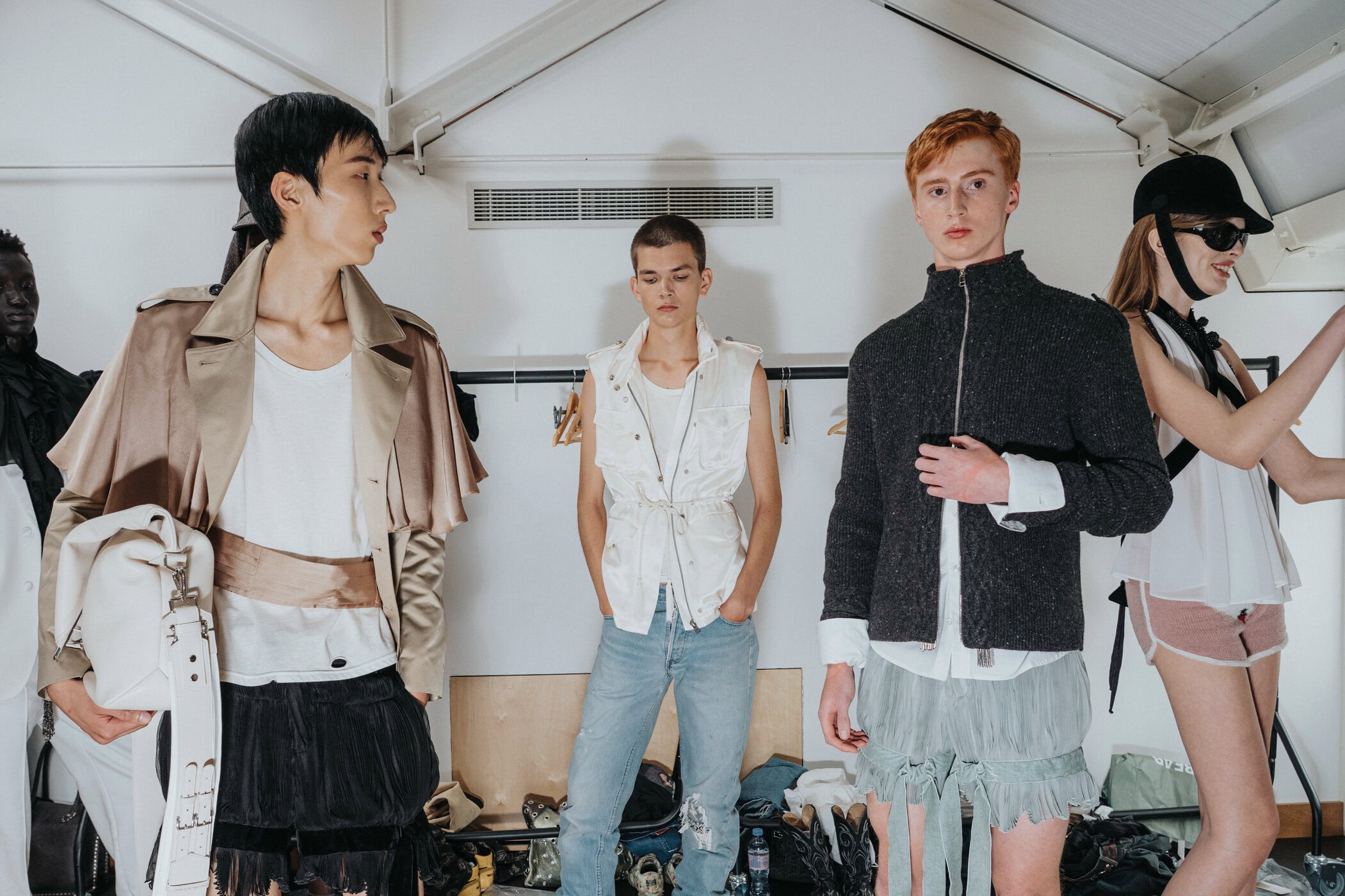 Oscar Ouyang Spring 2027 Fashion Show Backstage