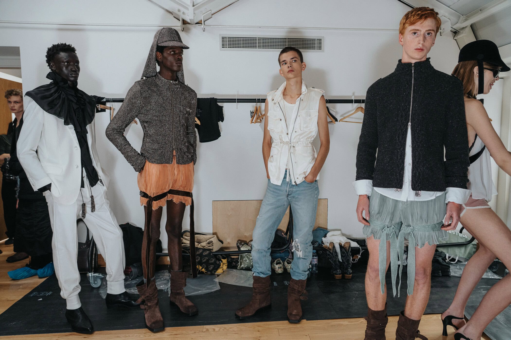 Oscar Ouyang Spring 2027 Fashion Show Backstage