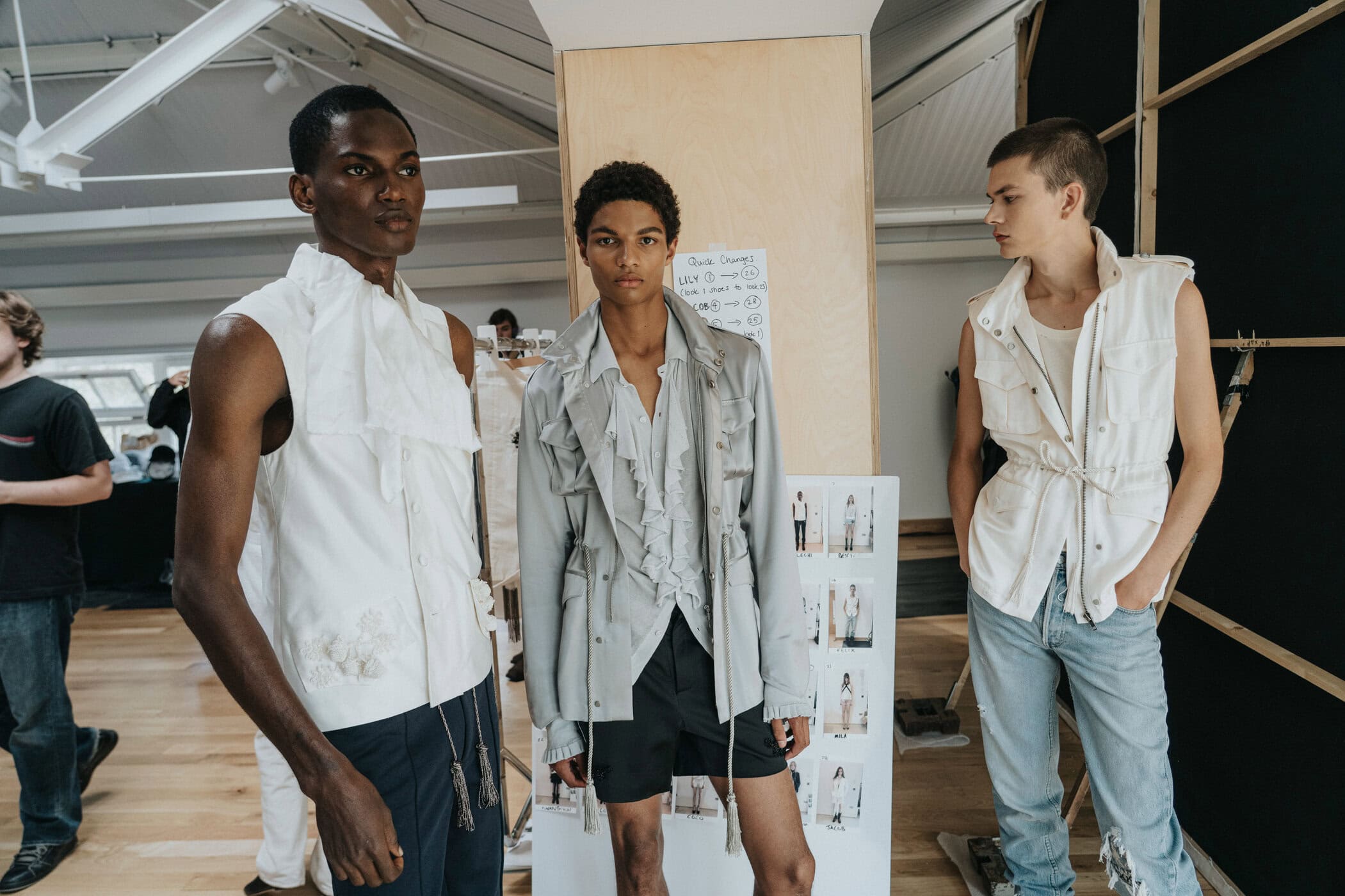 Oscar Ouyang Spring 2027 Fashion Show Backstage