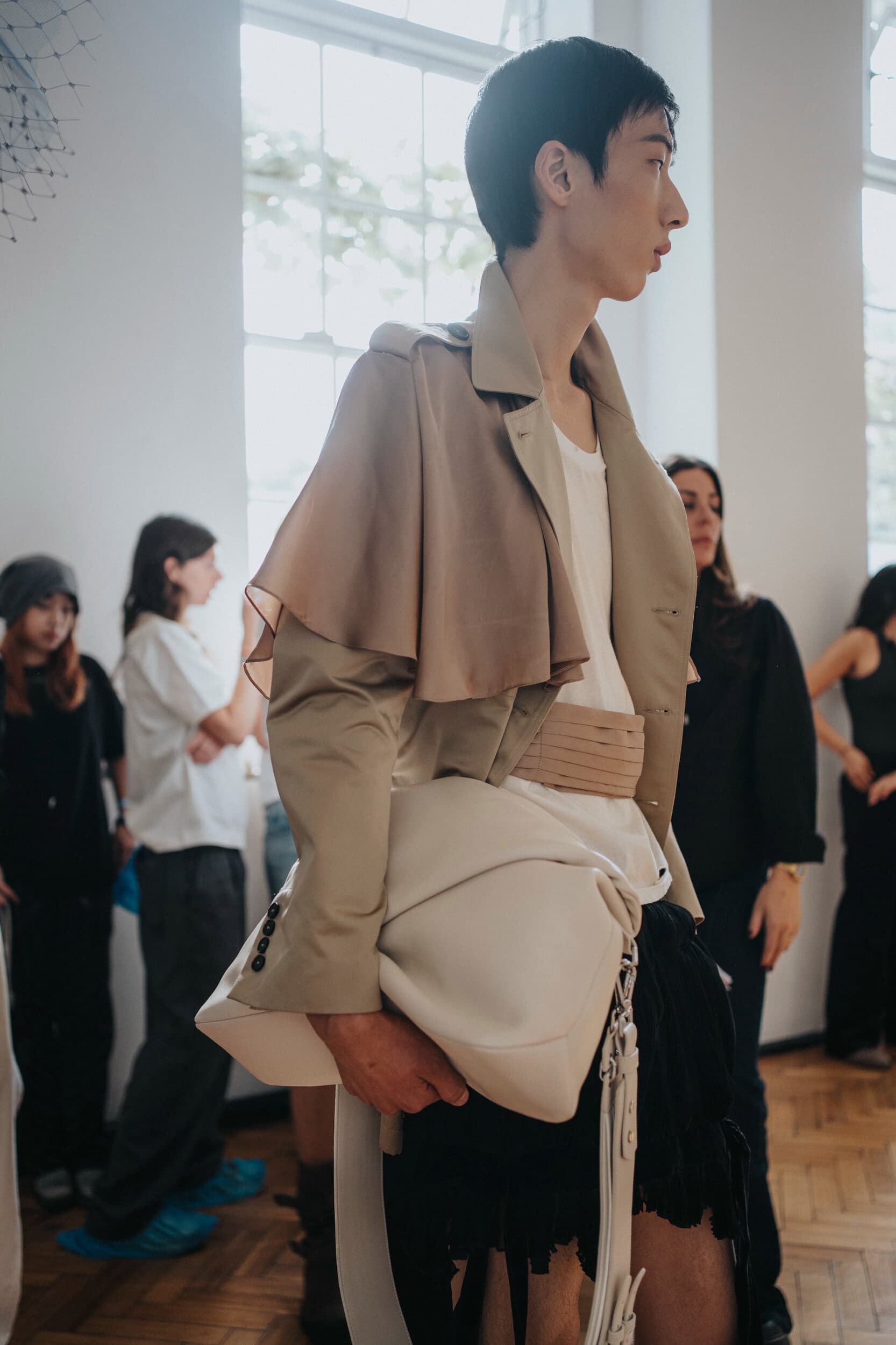 Oscar Ouyang Spring 2027 Fashion Show Backstage