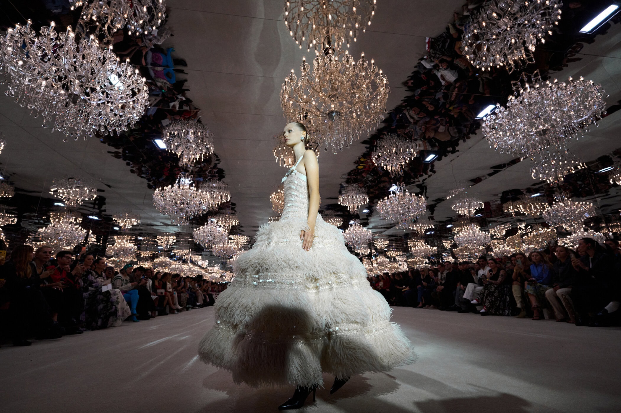 Richard Quinn Spring 2027 Fashion Show Atmosphere