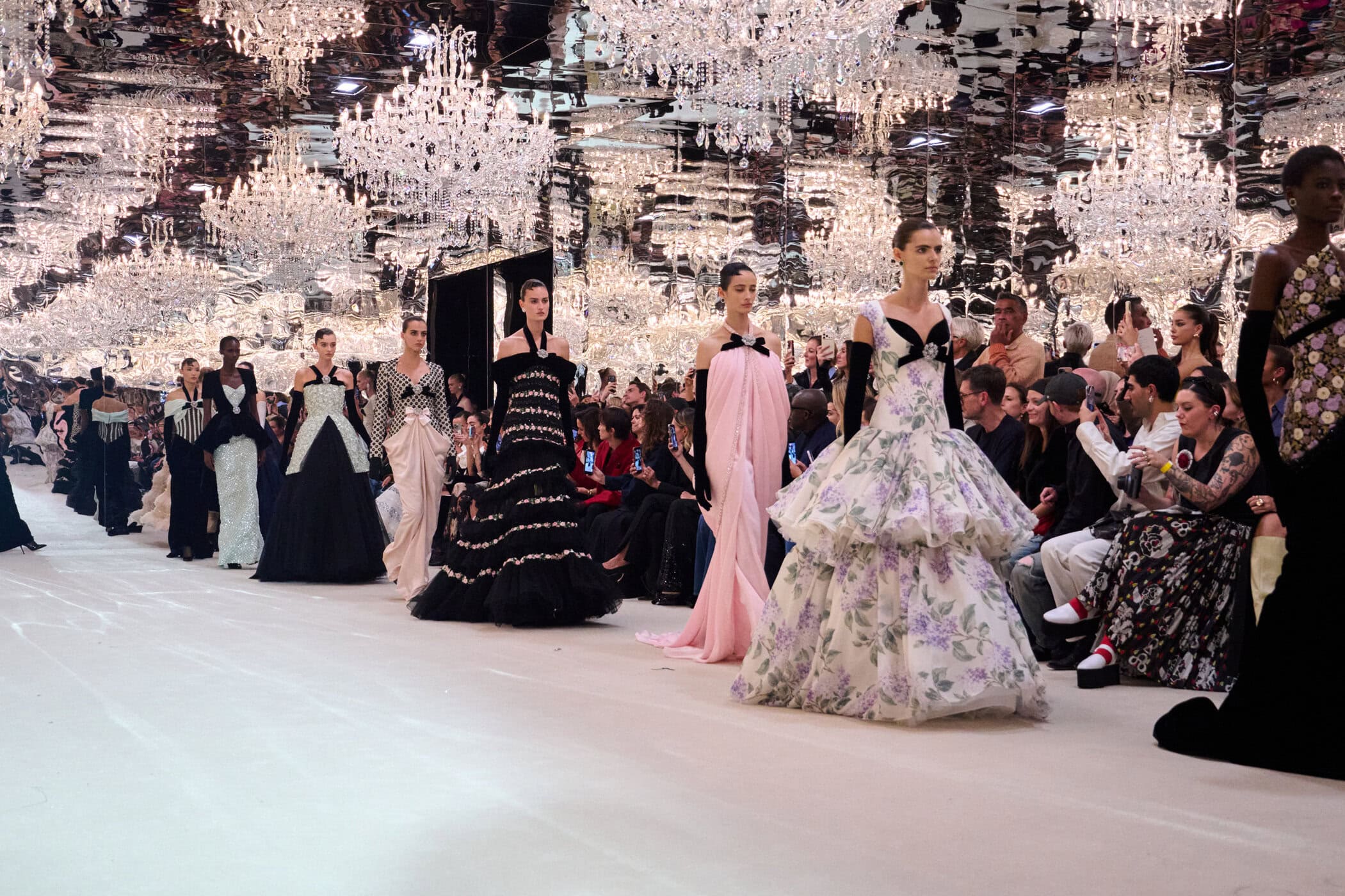 Richard Quinn Spring 2027 Fashion Show Atmosphere