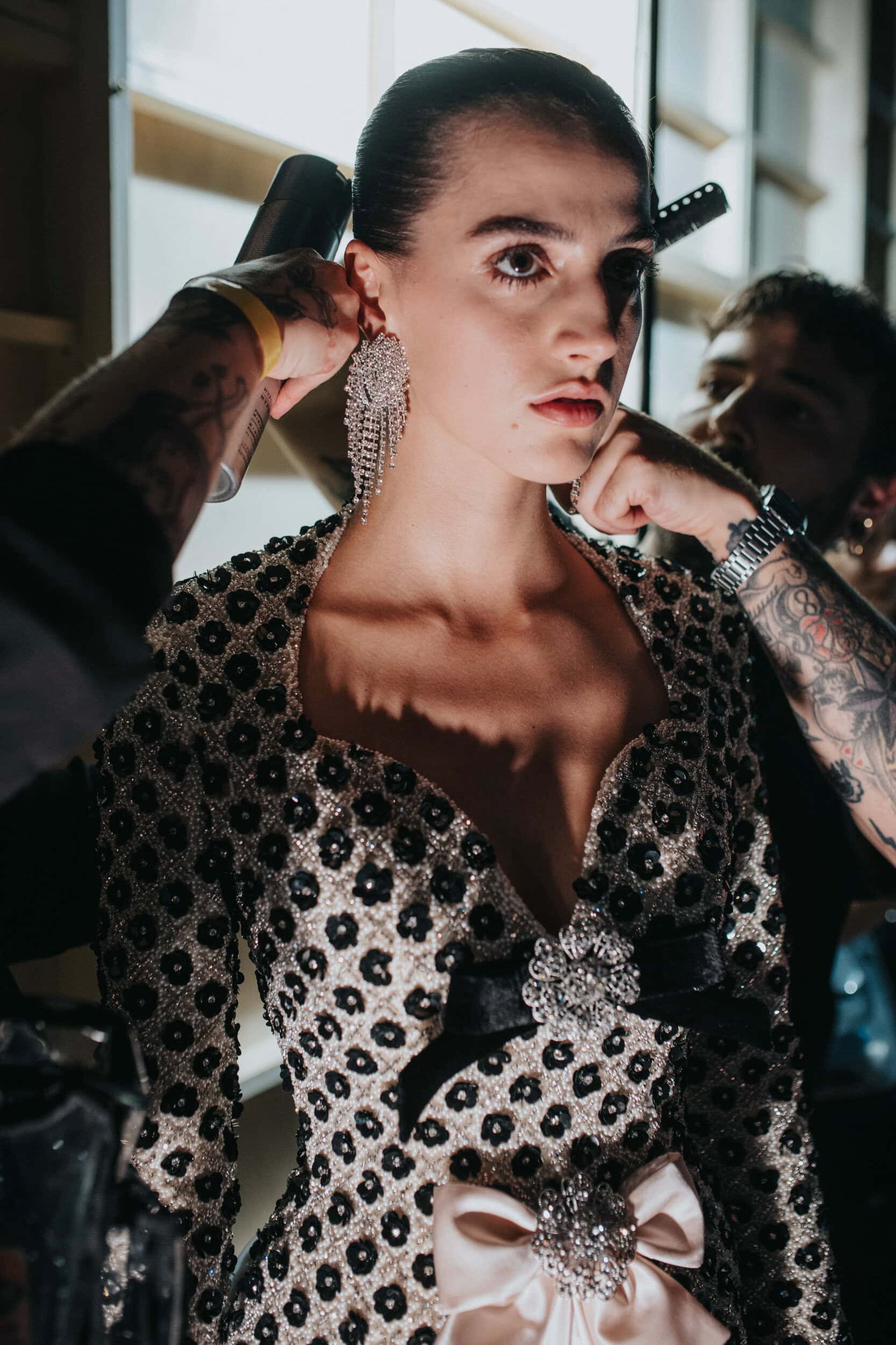 Richard Quinn Spring 2027 Fashion Show Backstage