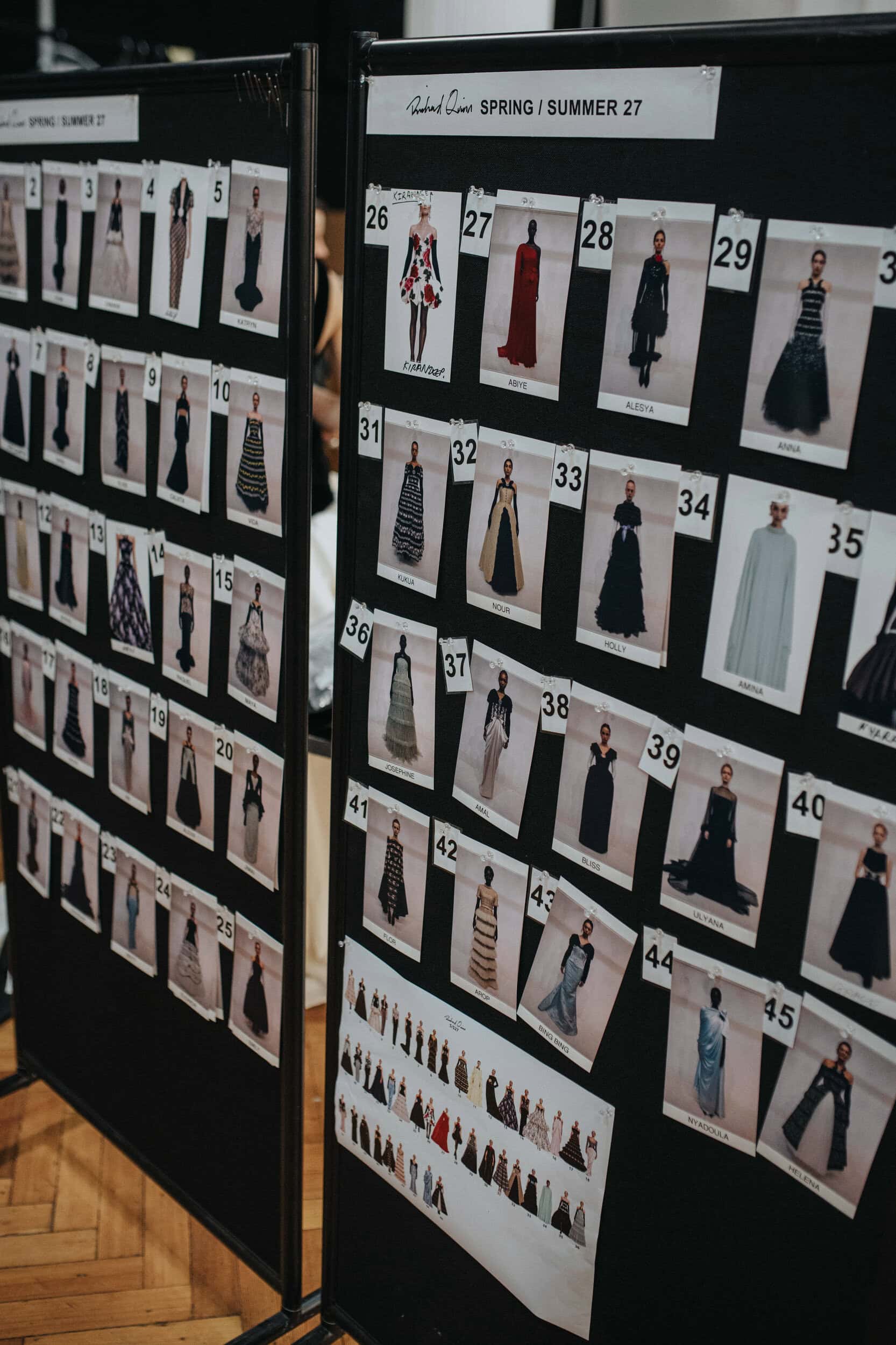 Richard Quinn Spring 2027 Fashion Show Backstage
