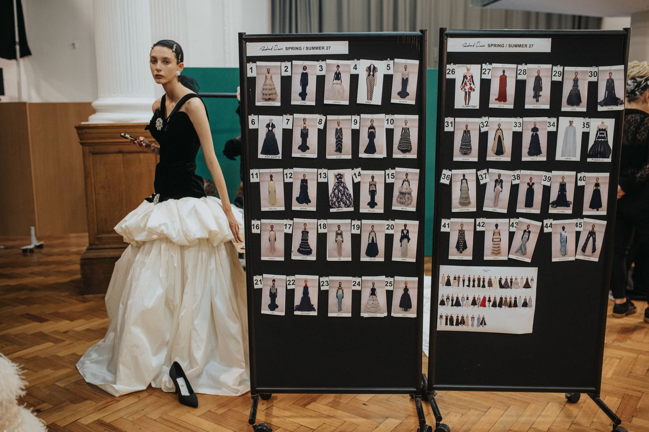 Richard Quinn Spring 2027 Fashion Show Backstage