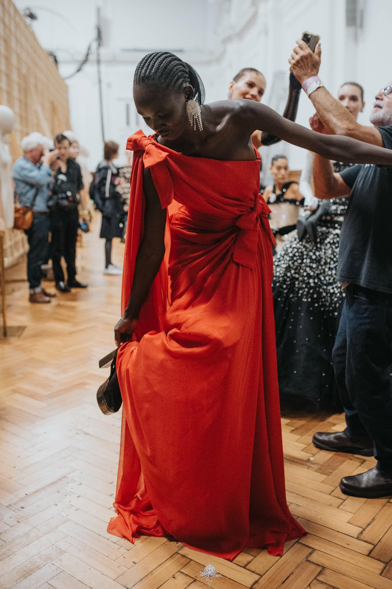 Richard Quinn Spring 2027 Fashion Show Backstage