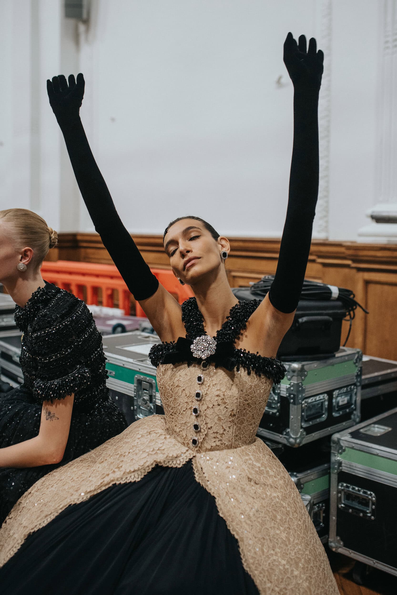 Richard Quinn Spring 2027 Fashion Show Backstage