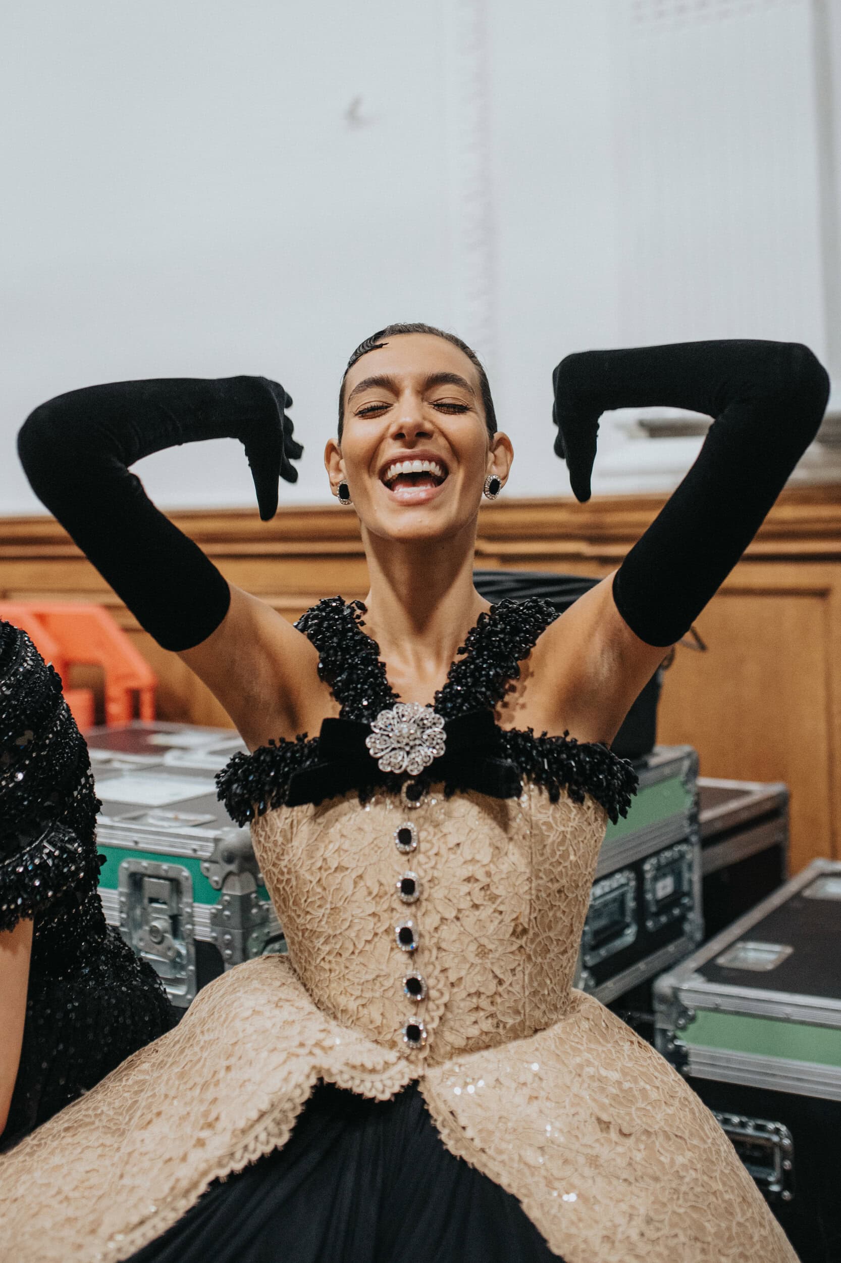 Richard Quinn Spring 2027 Fashion Show Backstage