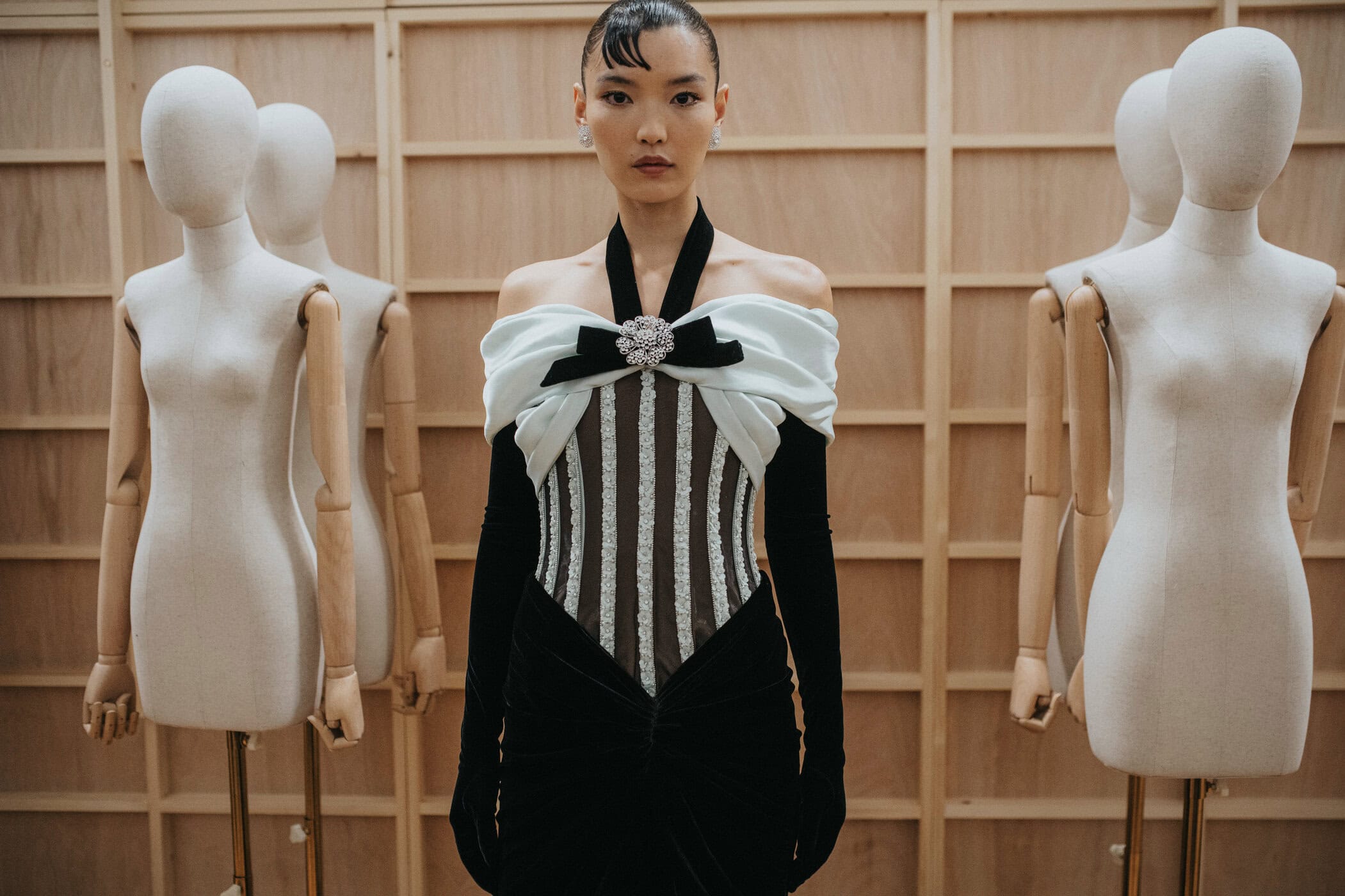 Richard Quinn Spring 2027 Fashion Show Backstage