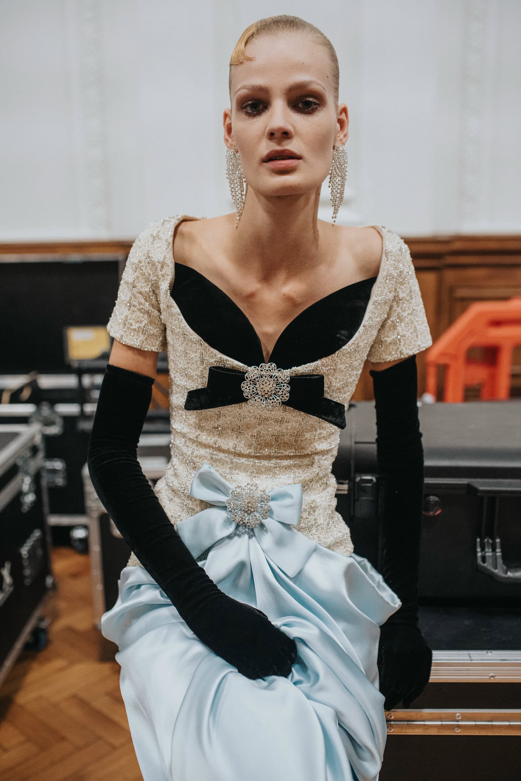 Richard Quinn Spring 2027 Fashion Show Backstage