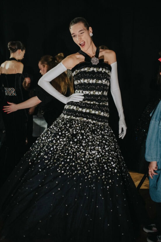 Richard Quinn Spring 2027 Fashion Show Backstage
