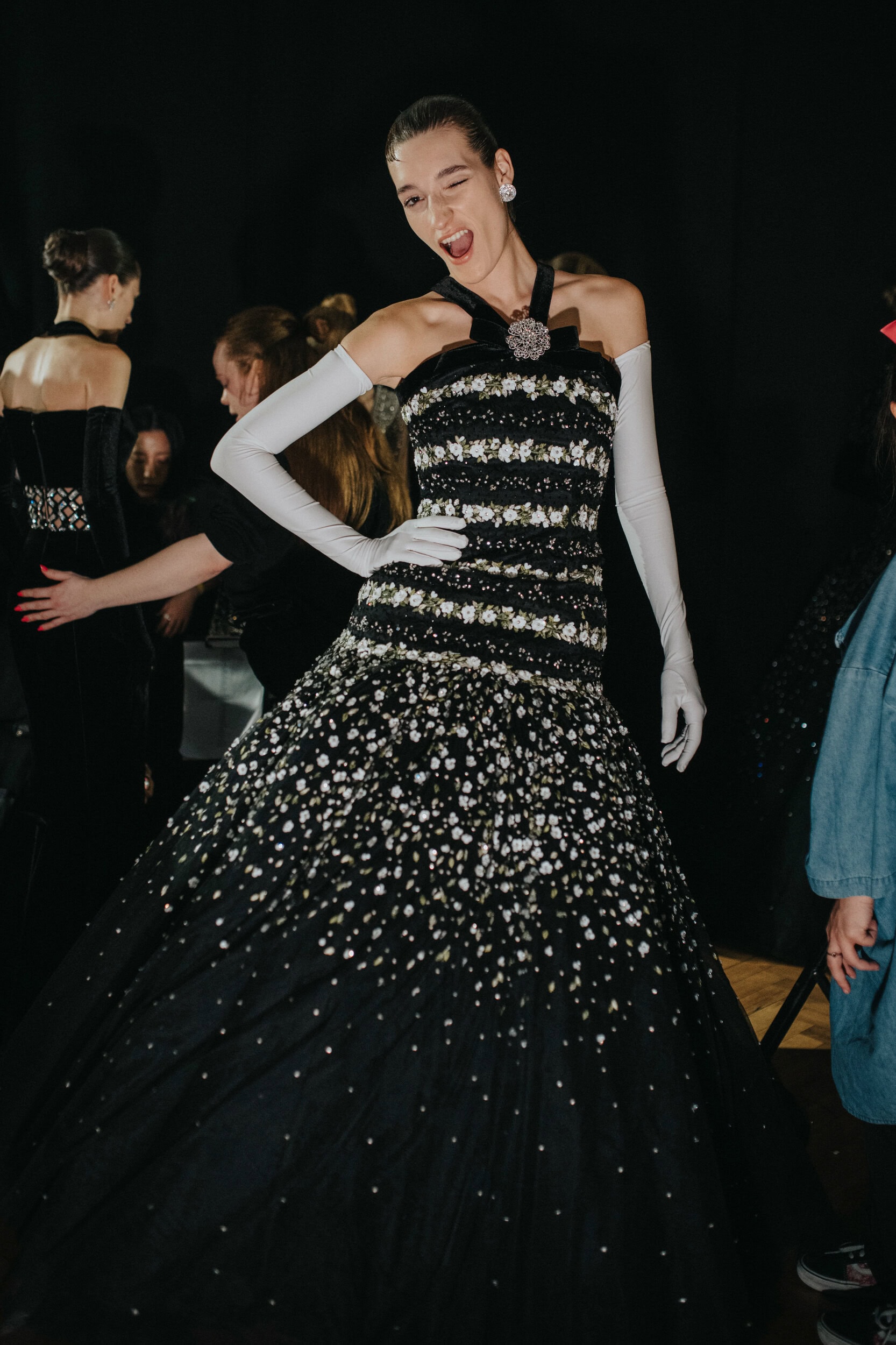 Richard Quinn Spring 2027 Fashion Show Backstage