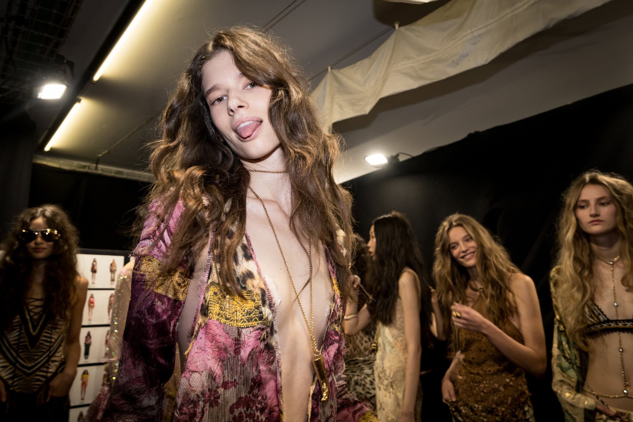 Roberto Cavalli Spring 2027 Fashion Show Backstage