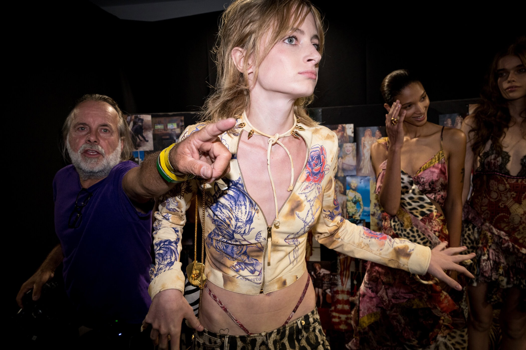 Roberto Cavalli Spring 2027 Fashion Show Backstage