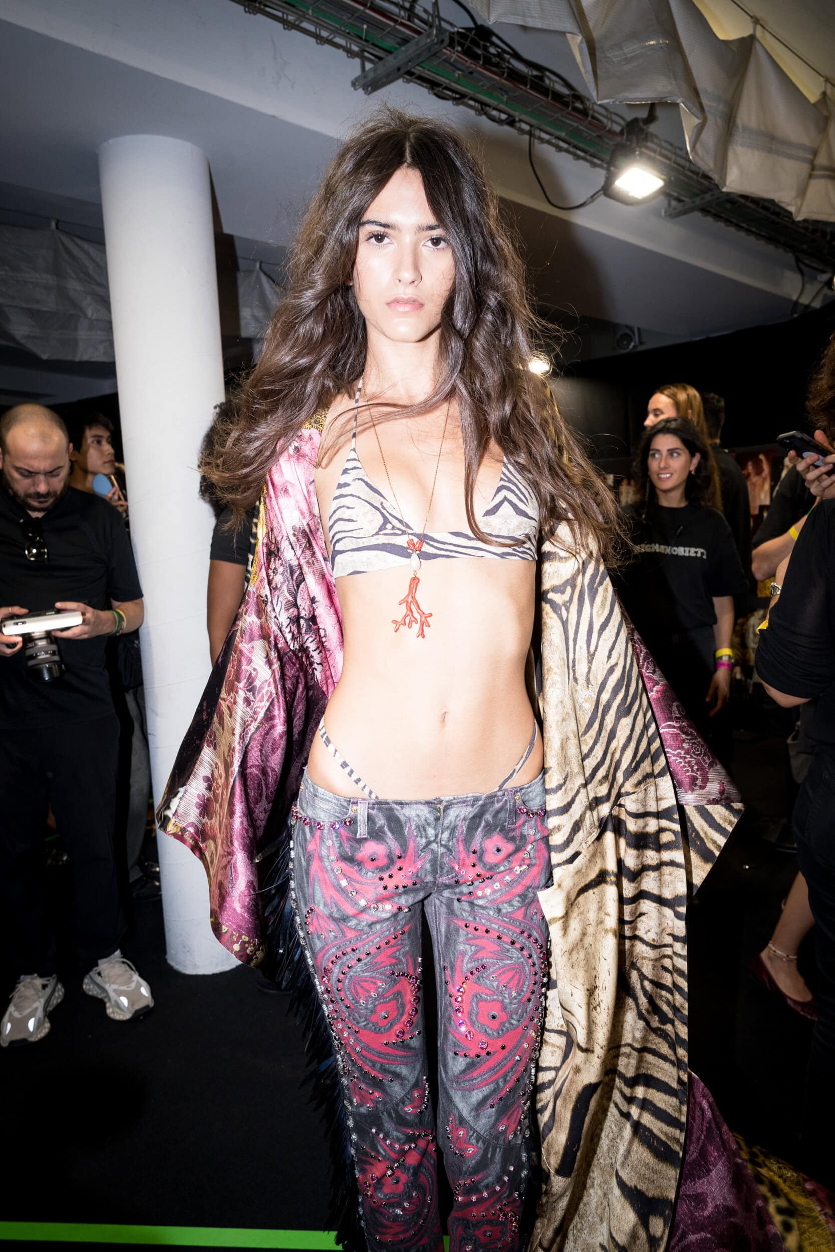 Roberto Cavalli Spring 2027 Fashion Show Backstage