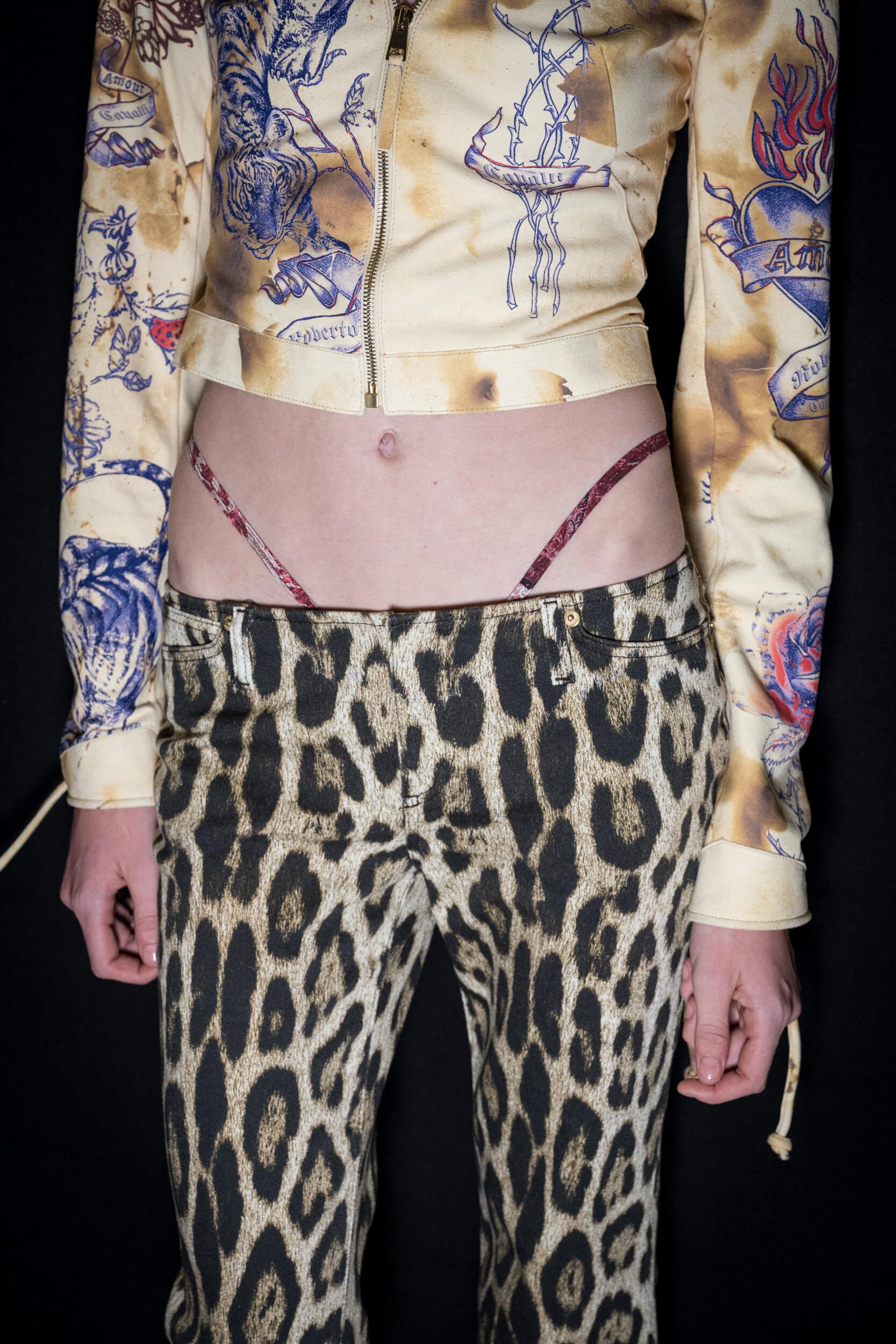 Roberto Cavalli Spring 2027 Fashion Show Backstage
