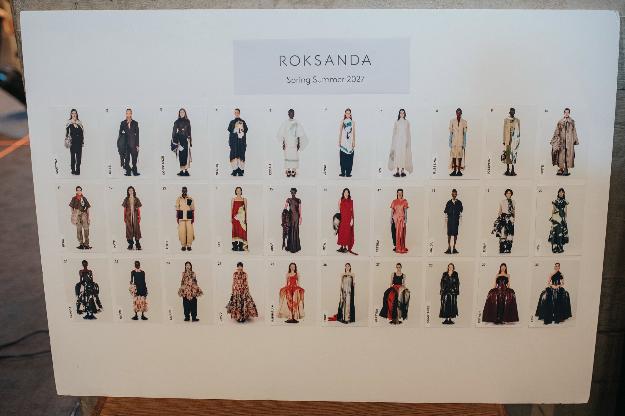 Roksanda Spring 2027 Fashion Show Backstage